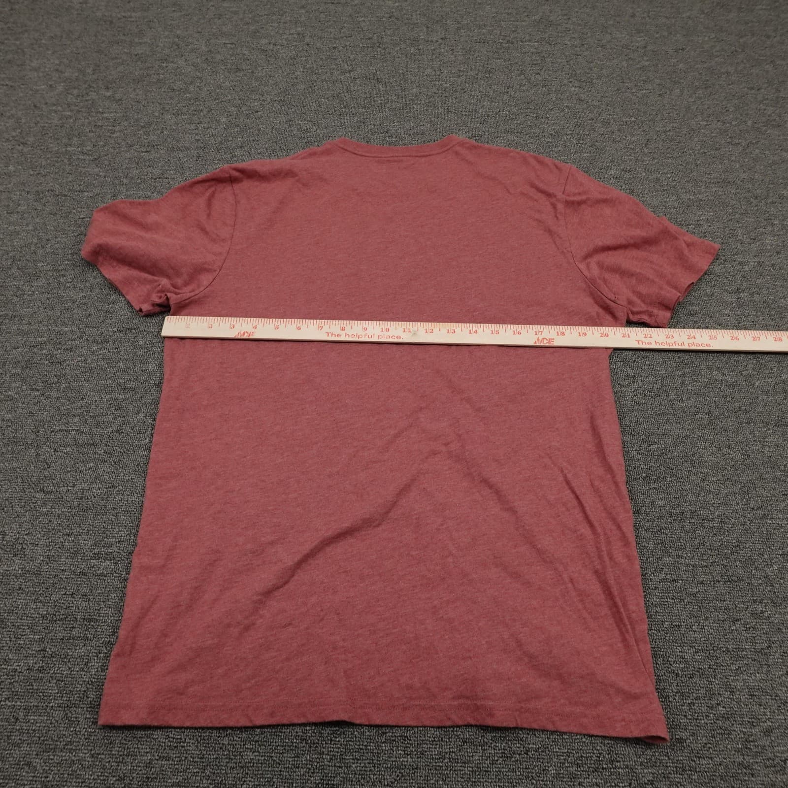 Wrangler Shirt Mens Large Red Heather Crewneck Short Sleeve Basic Casual Tee - Thumbnail 3