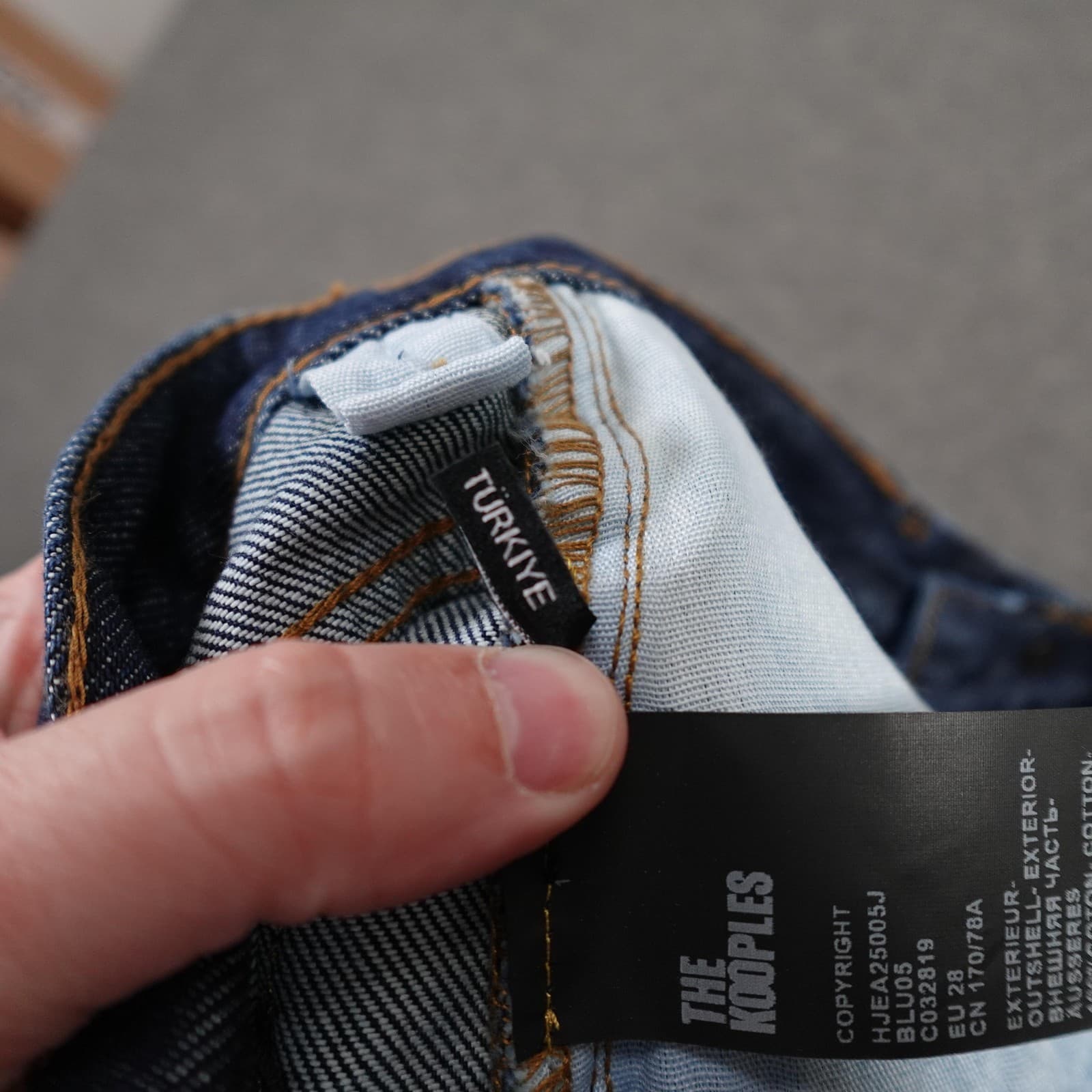 The Kooples Jeans Womens 28 Blue Brut Denim High Rise Straight Raw Casual 28x31 - Thumbnail 9
