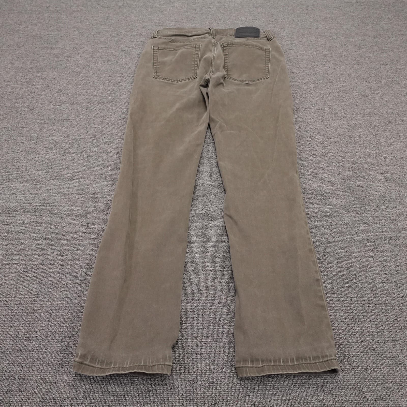 Lucky Brand 221 Slim Straight Jeans Mens 30x29 Brown Medium Wash Stretch Denim - Thumbnail 7