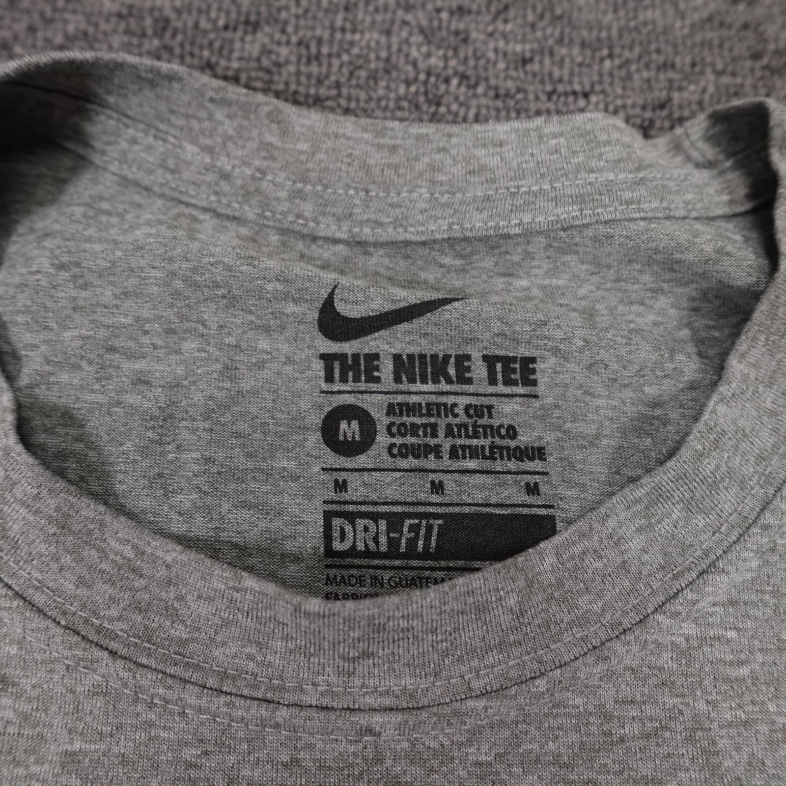 Michigan Wolverines Shirt Mens Medium Gray Football Nike Dri Fit Long Sleeve - Thumbnail 3