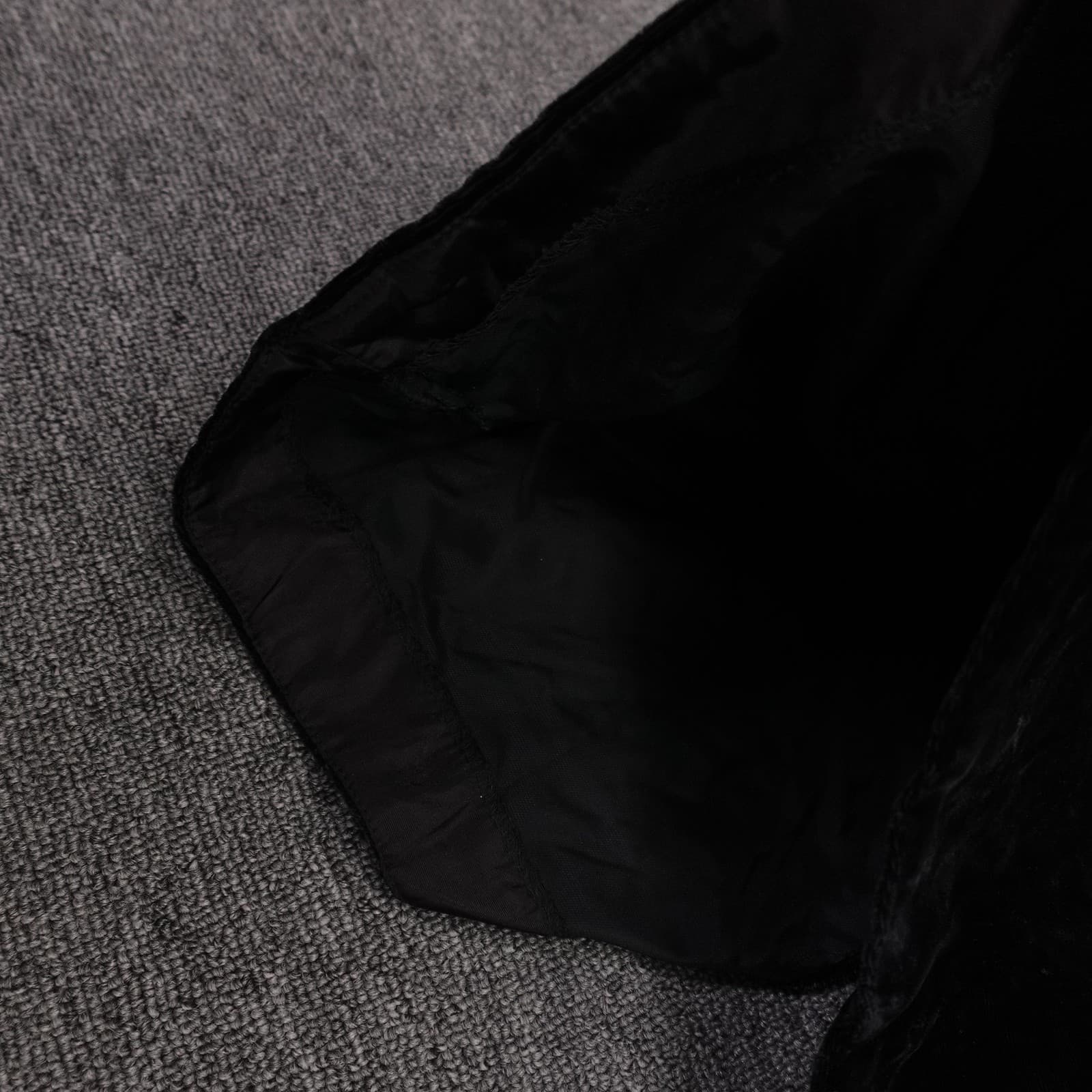 Vintage Positively ELIN Dress Juniors 5 6 Black Velvet Whimsigoth Union USA 80s - Thumbnail 10