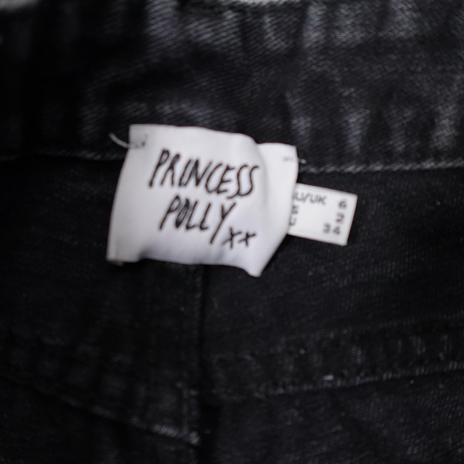 Princess Polly Jeans Womens 2 25x26 Gray High Rise Straight Distressed Denim - Thumbnail 3