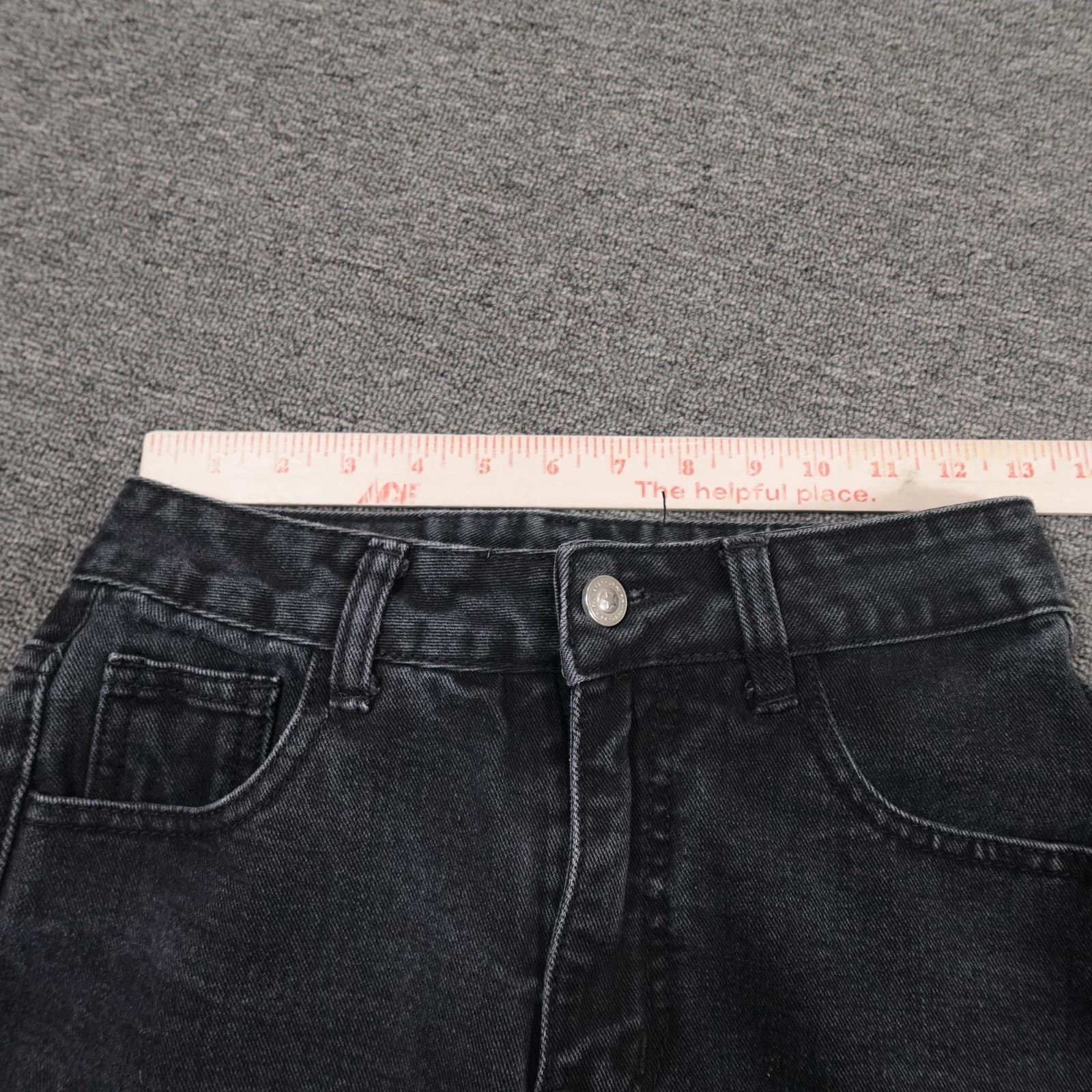 Princess Polly Jeans Womens 2 25x26 Gray High Rise Straight Distressed Denim - Thumbnail 7