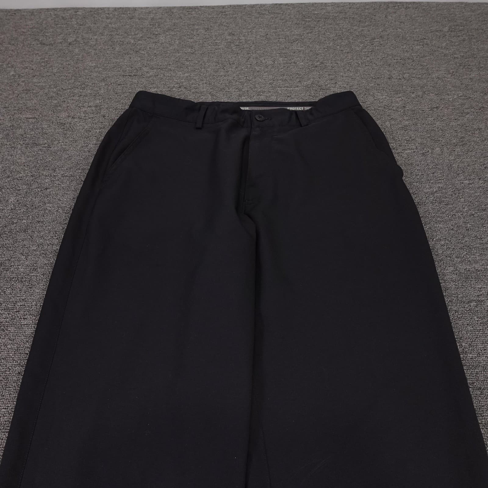 Under Armour Pants Mens 32x29 Black Golf Chino Straight Leg Casual Performance - Thumbnail 2