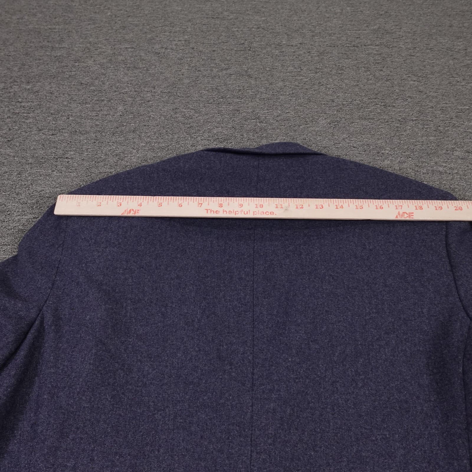 John Varvatos Blazer Mens 46R Blue Wool Blend Tweed Sport Coat Jacket - Thumbnail 10
