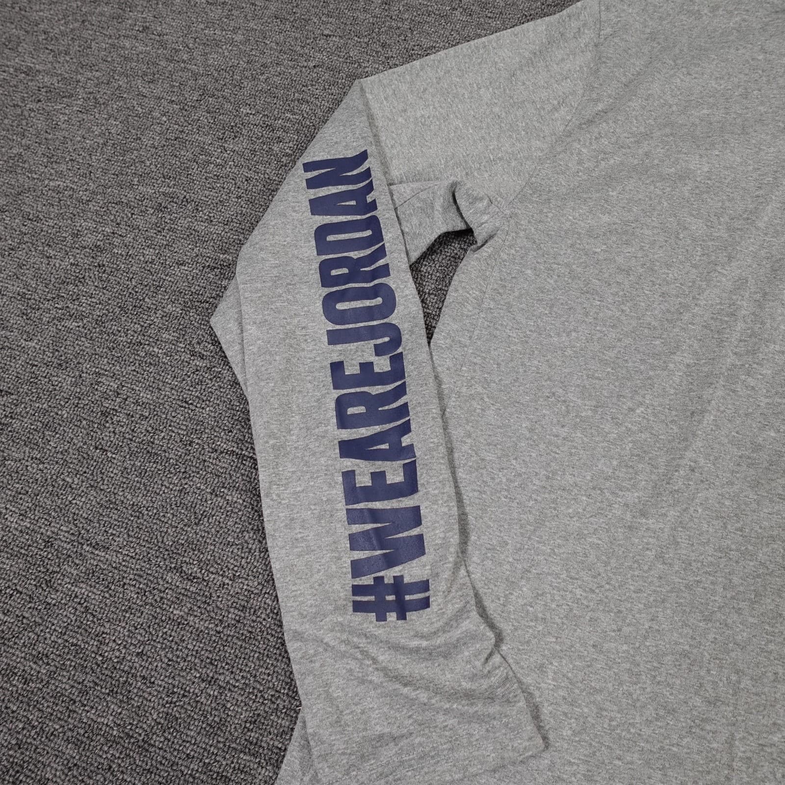 Michigan Wolverines Shirt Mens Medium Gray Football Nike Dri Fit Long Sleeve - Thumbnail 7