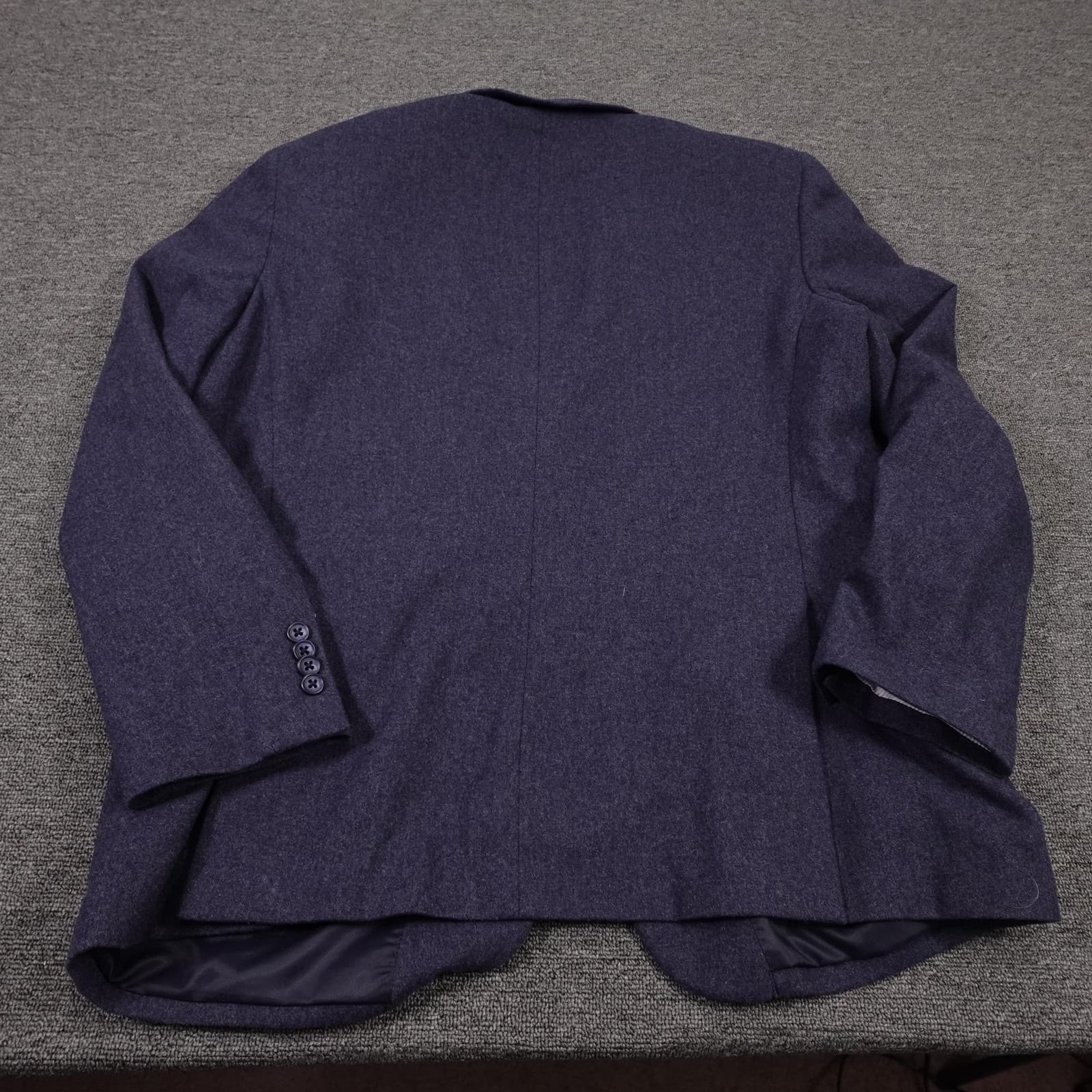 John Varvatos Blazer Mens 46R Blue Wool Blend Tweed Sport Coat Jacket - Thumbnail 12