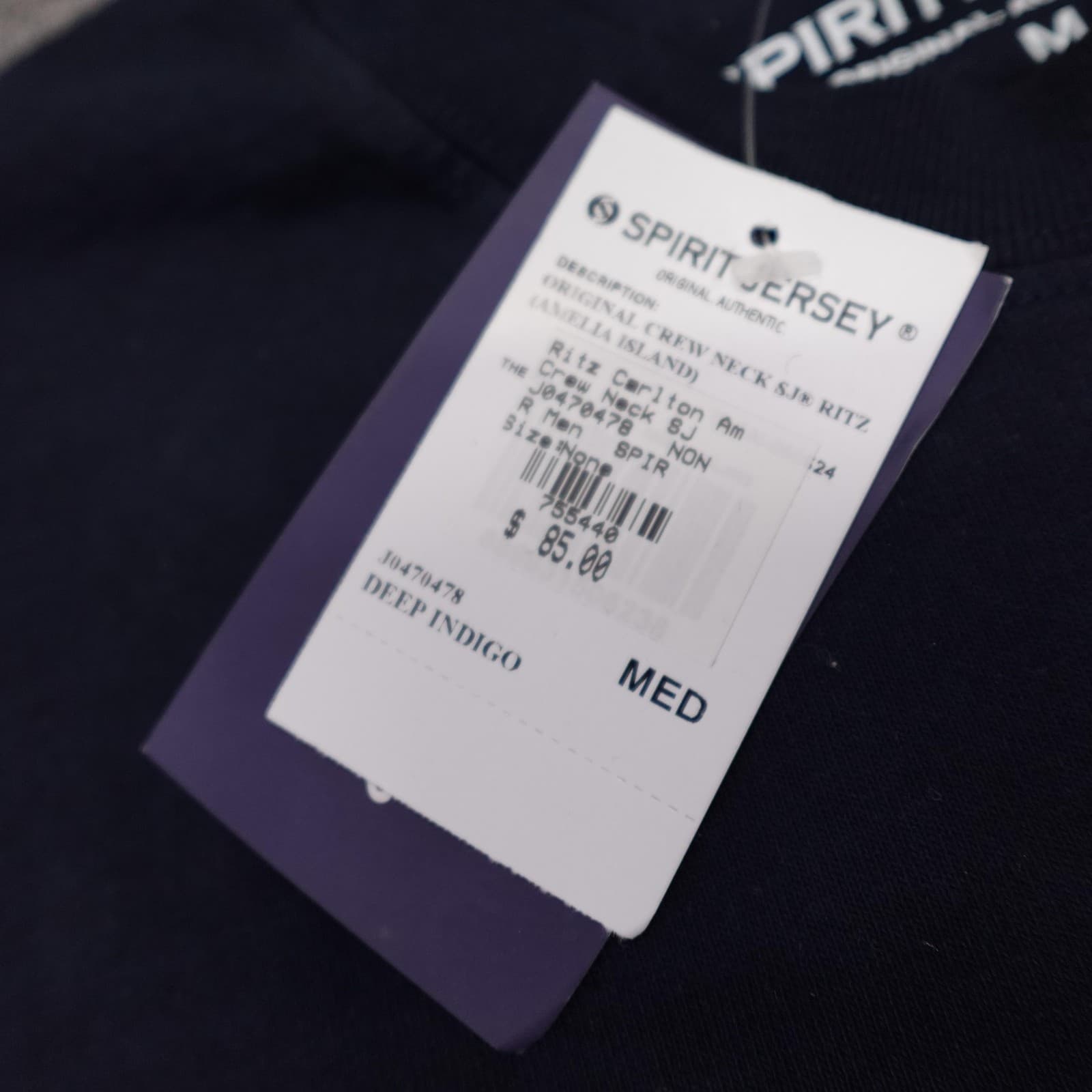 Spirit Jersey Ritz-Carlton Amelia Island Shirt Mens Medium Blue Long Sleeve - Thumbnail 5