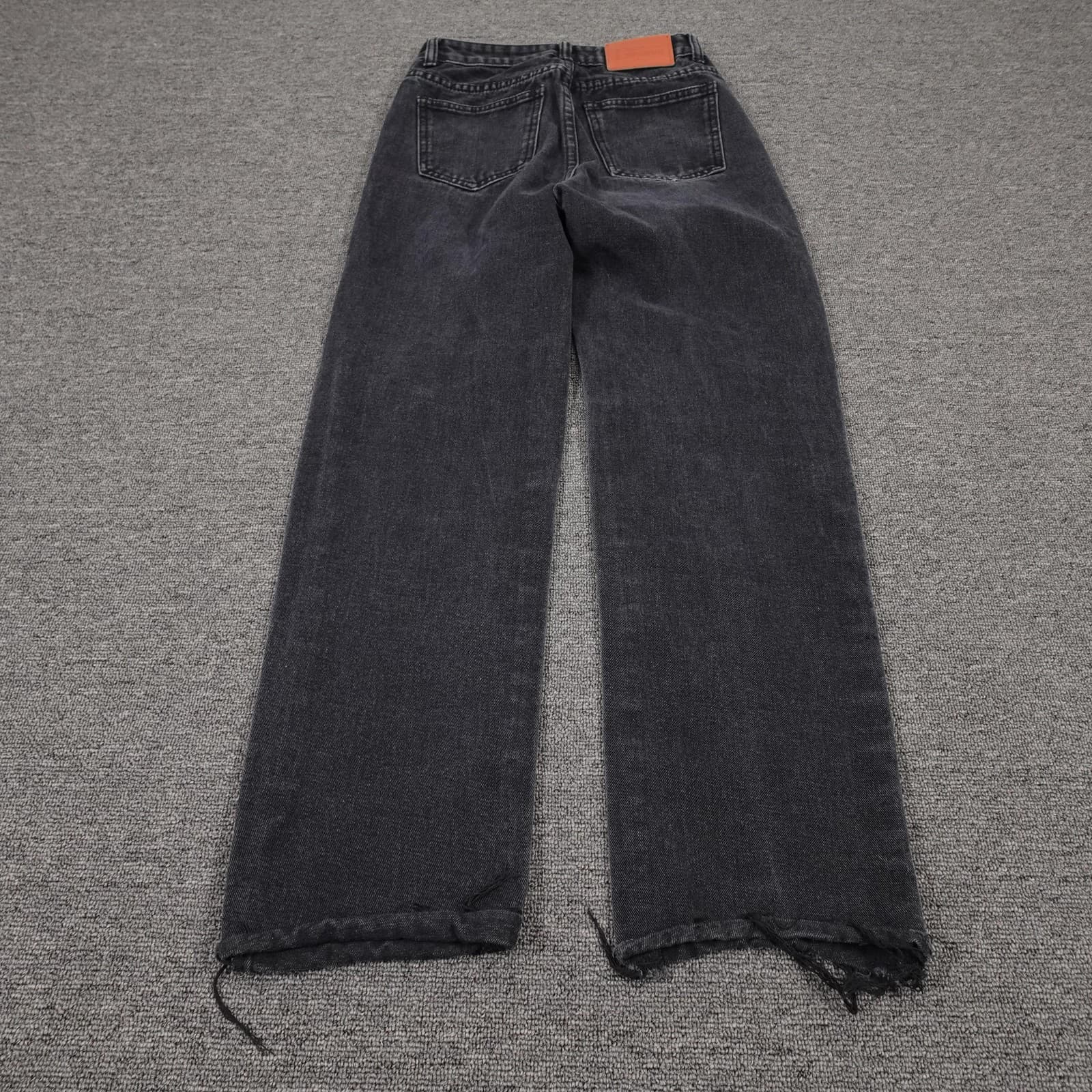Princess Polly Jeans Womens 2 25x26 Gray High Rise Straight Distressed Denim - Thumbnail 6