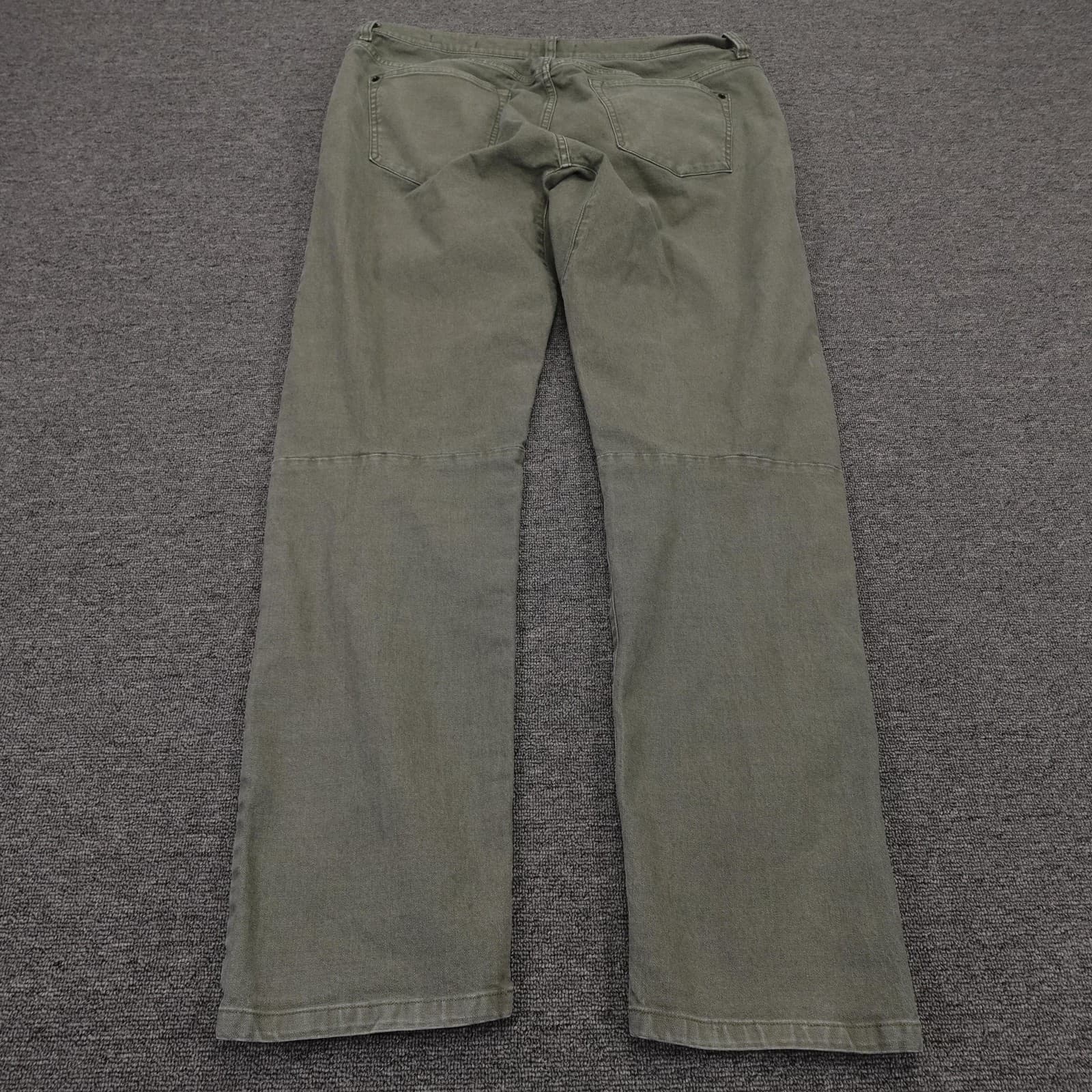 Proof Jeans Mens 36x32 Green Slim Stretch Canvas Casual Pants TruTemp 365 - Thumbnail 6