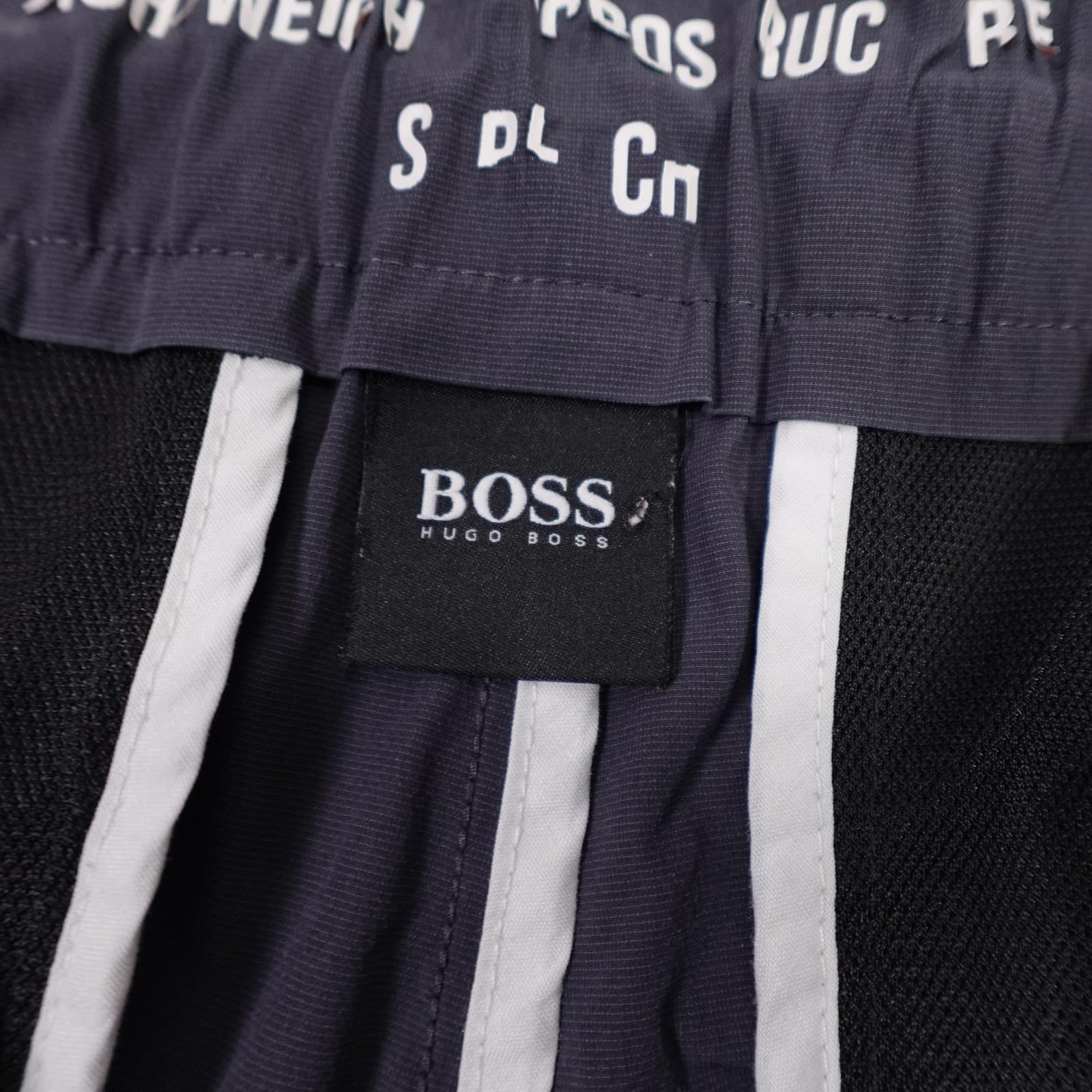 Hugo Boss Track Pants Mens 34x32 Blue Lightweight Side Stripe Zip Hem Athletic - Thumbnail 4