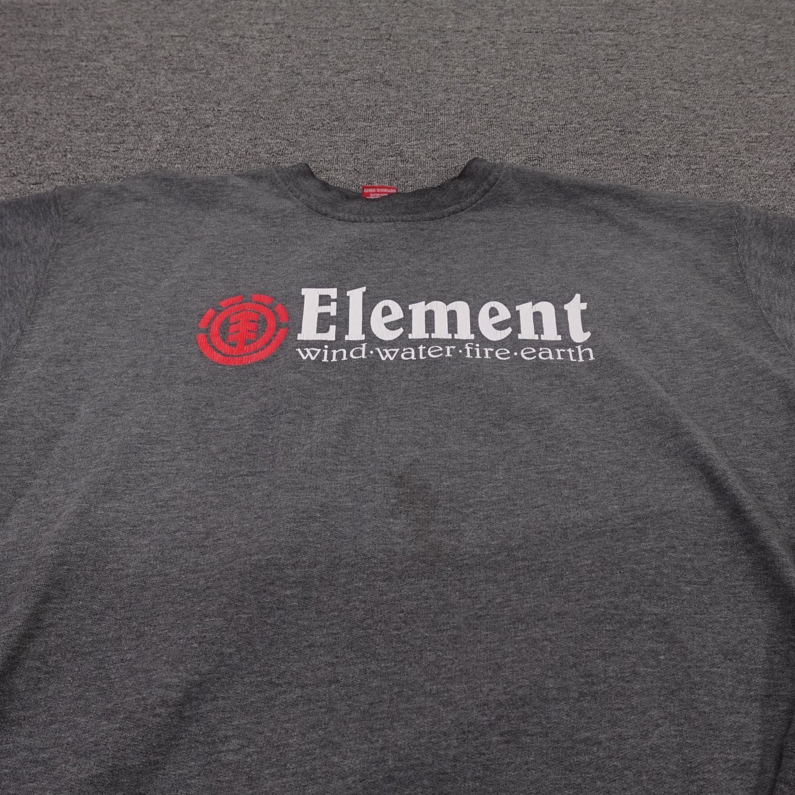 Vintage Element Sweatshirt Mens XL Gray Logo Graphic Fleece Skateboarding Y2K - Thumbnail 2