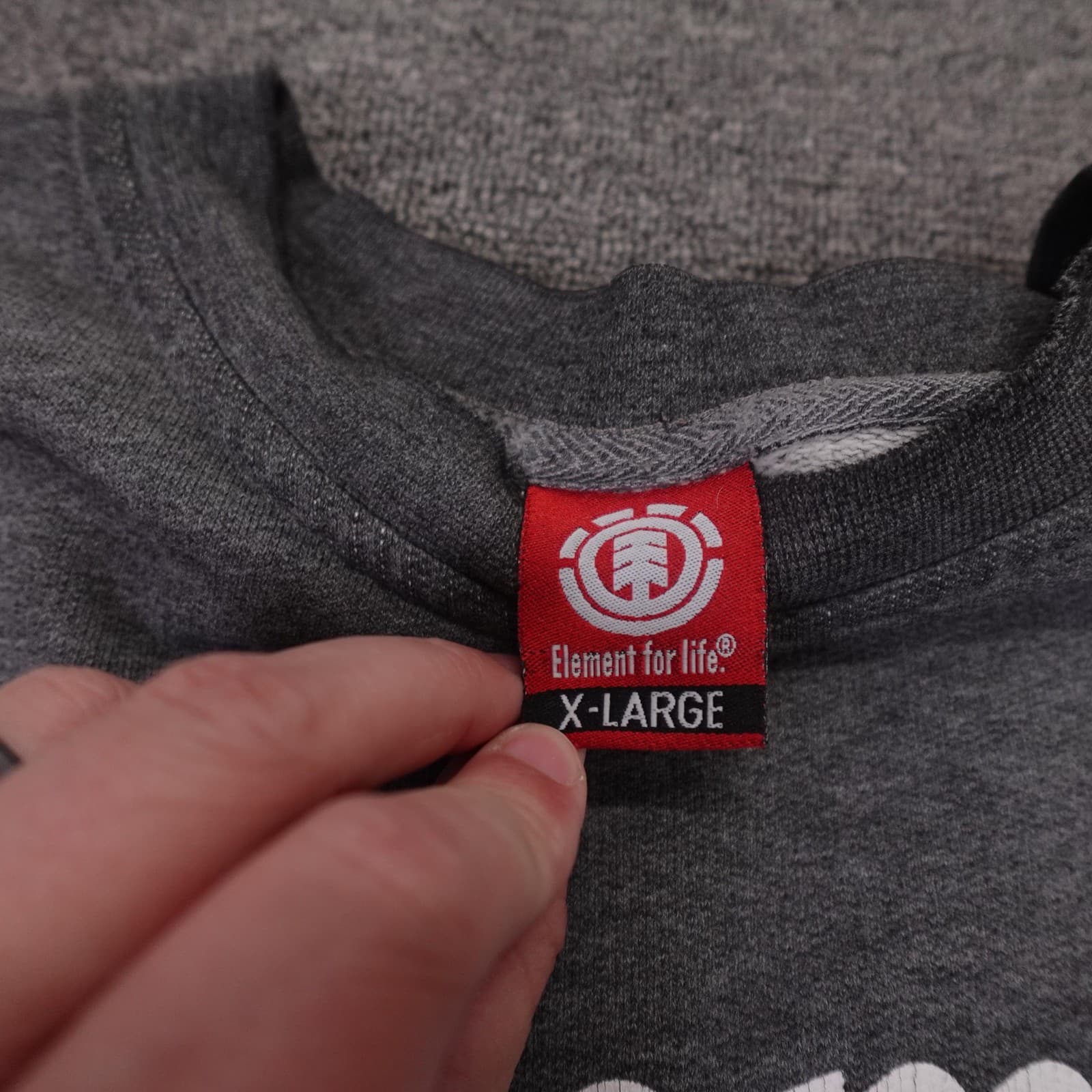 Vintage Element Sweatshirt Mens XL Gray Logo Graphic Fleece Skateboarding Y2K - Thumbnail 7