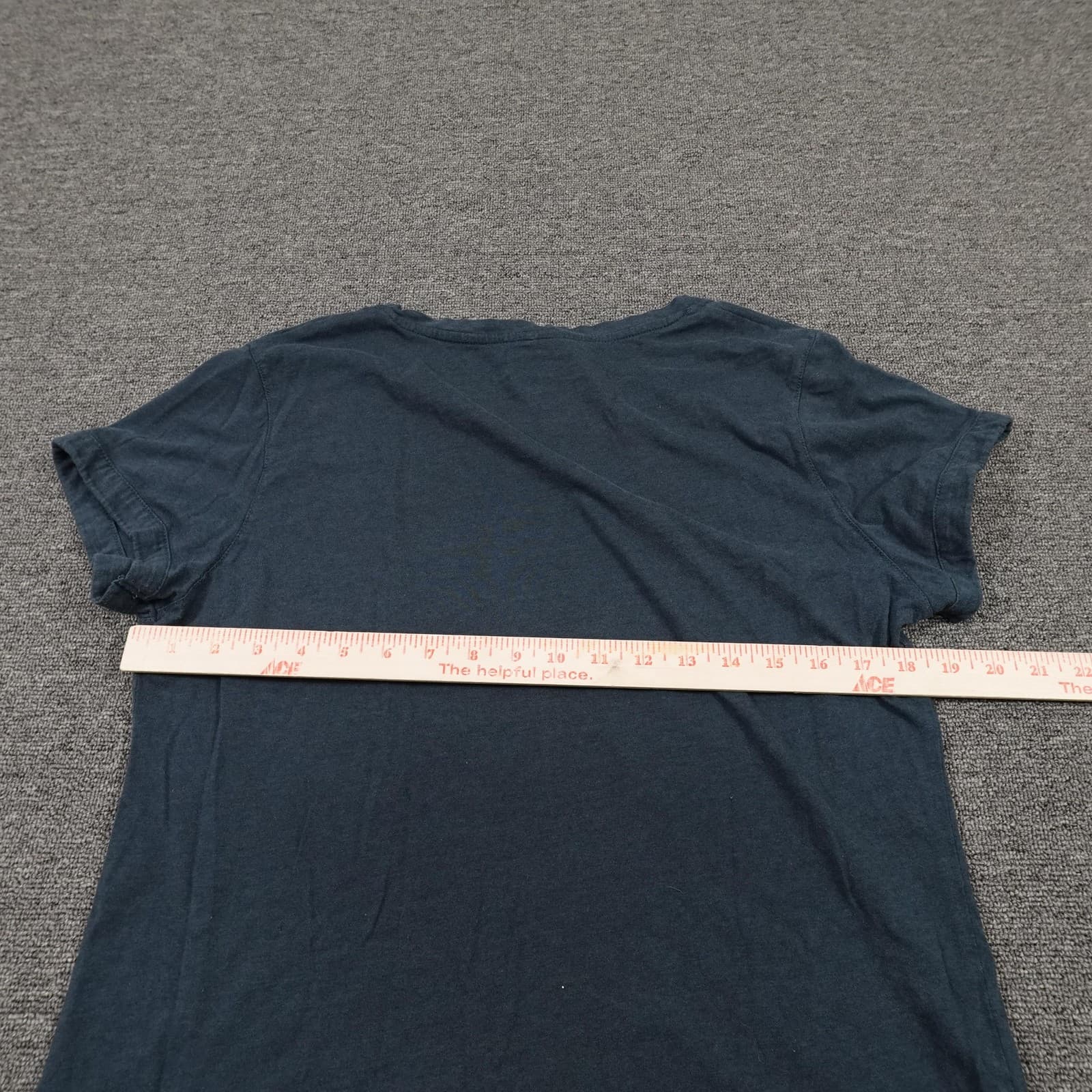 Rockwear T-Shirt Womens 12 Navy Blue Embossed Logo Short Sleeve Activewear - Thumbnail 5