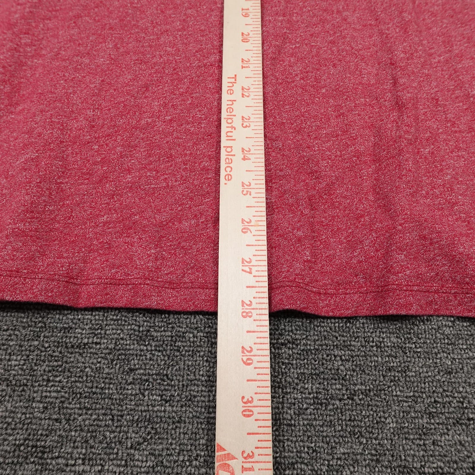 Banana Republic Shirt Mens XL Red Heather Henley Quick Dry Breathable Tee Casual - Thumbnail 7