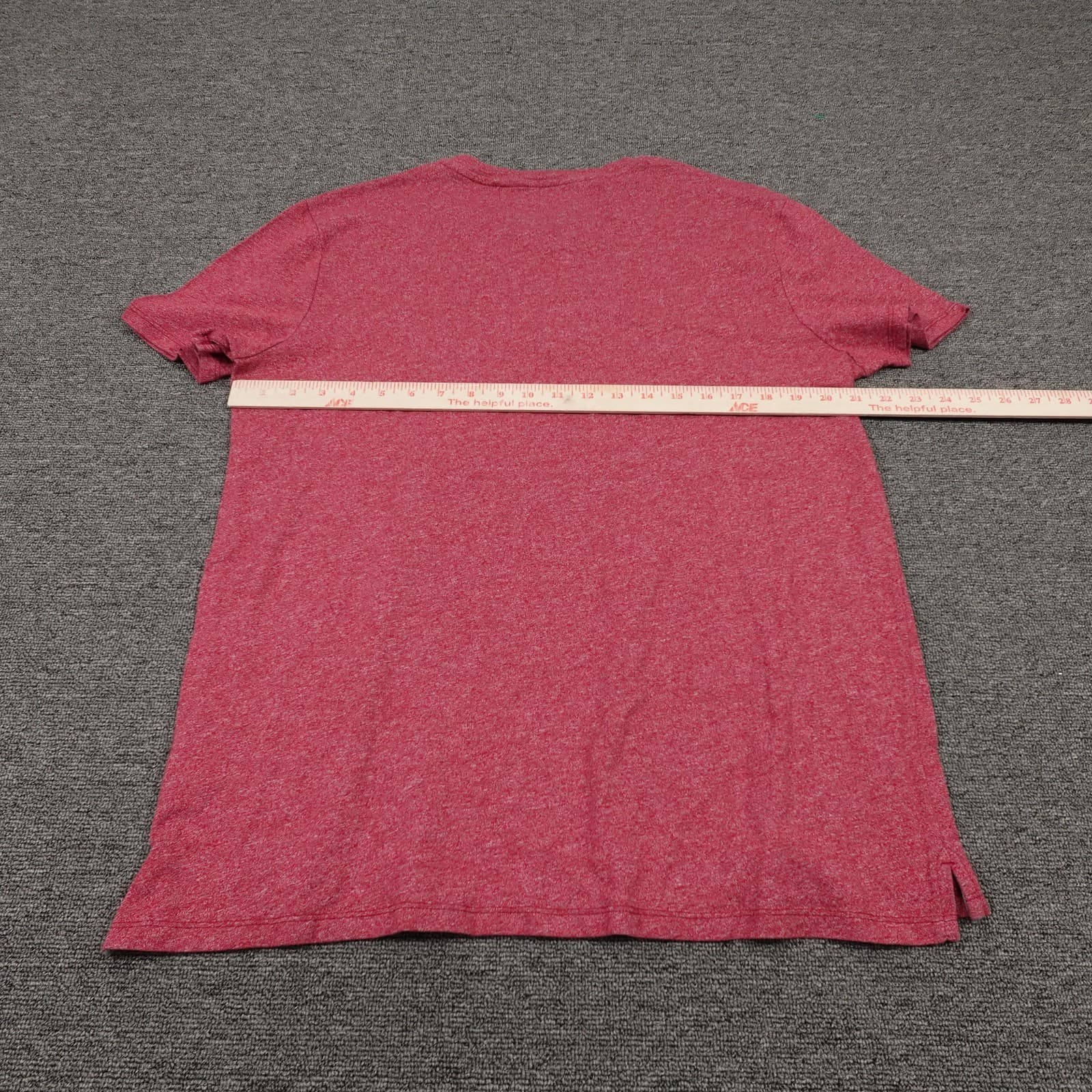 Banana Republic Shirt Mens XL Red Heather Henley Quick Dry Breathable Tee Casual - Thumbnail 4