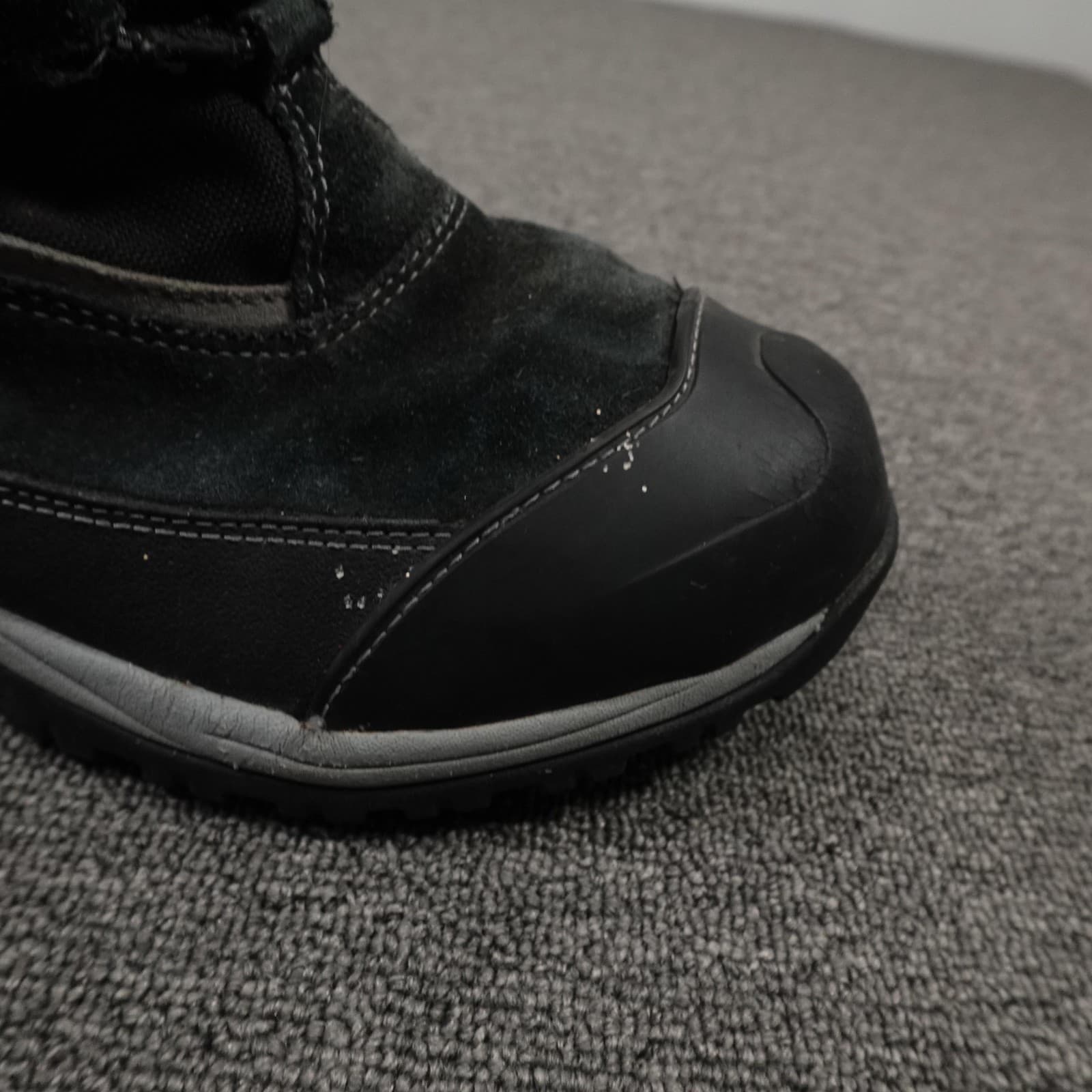 L.L.Bean Snow Boots Youth Size 5 Black Winter Suede Nylon Toggle Lace OHPU210 - Thumbnail 16