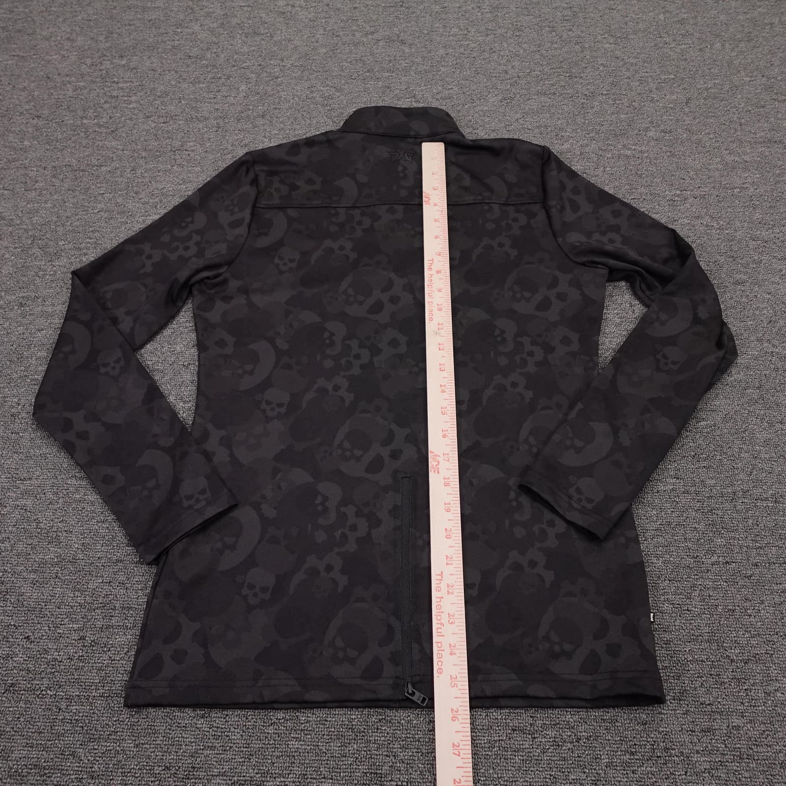 PXG Pullover Shirt Womens Small Black Darkness Camo Skull 1/4 Zip Golf Mock Neck - Thumbnail 5