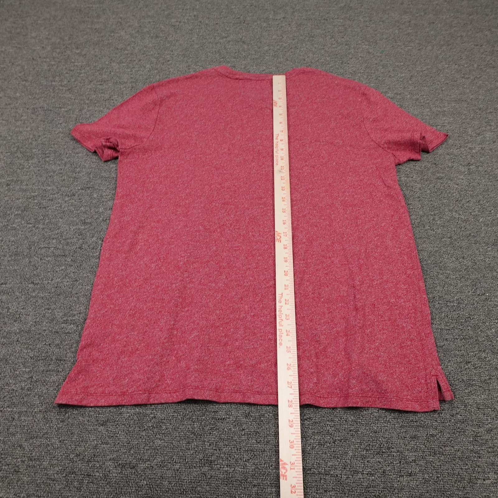 Banana Republic Shirt Mens XL Red Heather Henley Quick Dry Breathable Tee Casual - Thumbnail 6