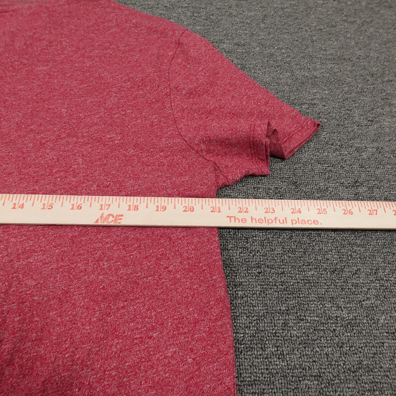 Banana Republic Shirt Mens XL Red Heather Henley Quick Dry Breathable Tee Casual - Thumbnail 5