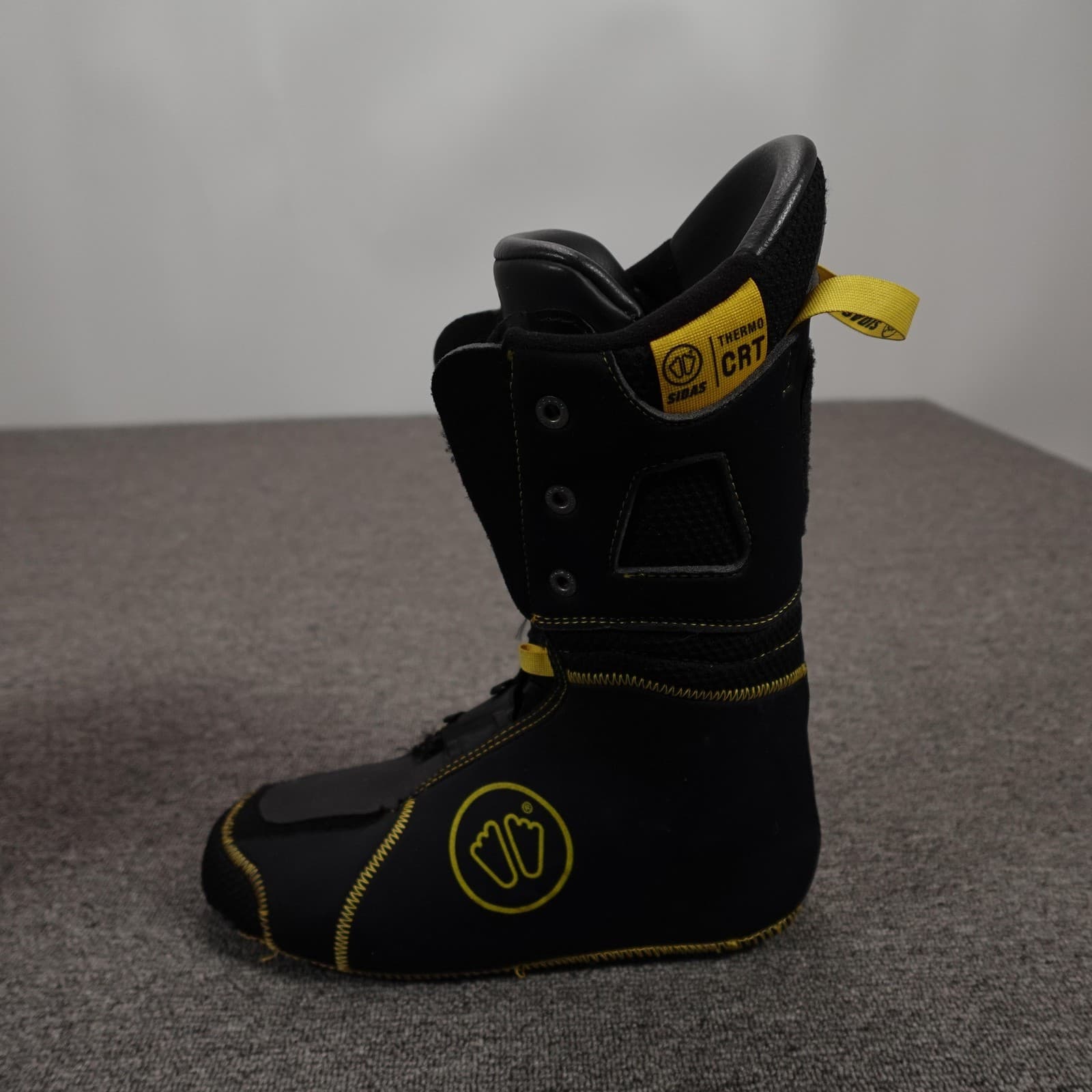 Sidas Thermo CRT Ski Boot Liners MP 26.5 BSL 325mm Black Yellow Heat Moldable - Thumbnail 2