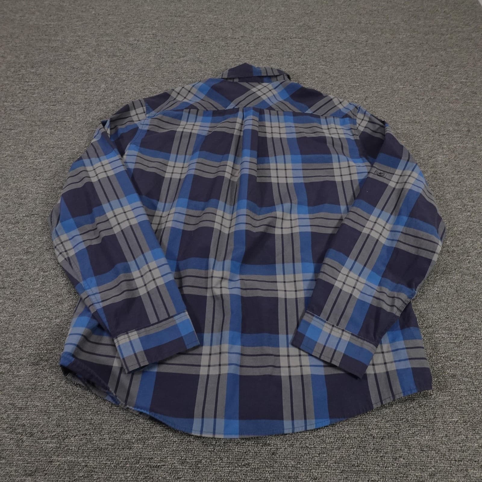 Eddie Bauer Shirt Mens Large Blue Plaid Button Front Long Sleeve Outdoor Casual - Thumbnail 9