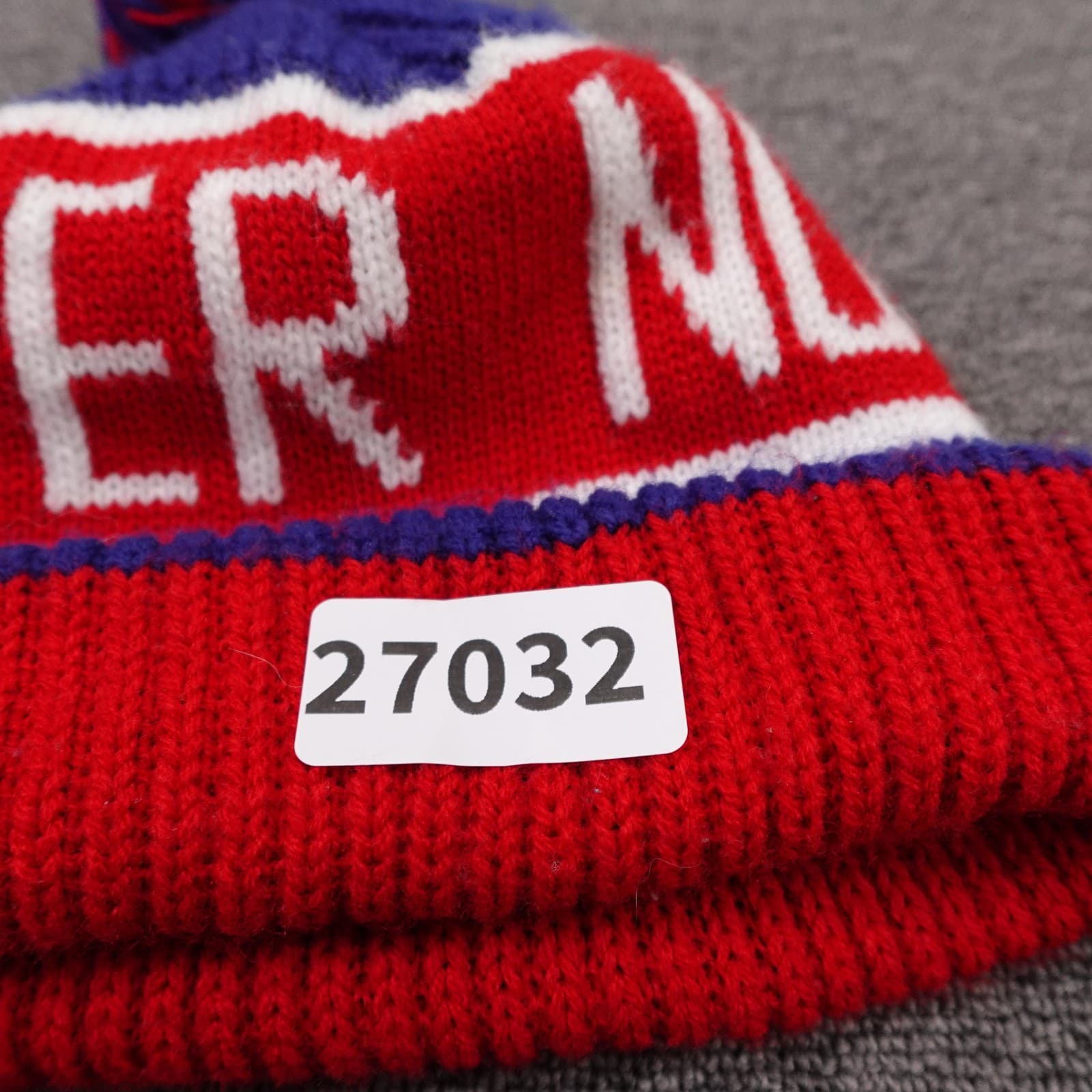 Denver Nuggets Hat Beanie Mens One Size Red NBA Basketball Pom Knit '47 - Thumbnail 5