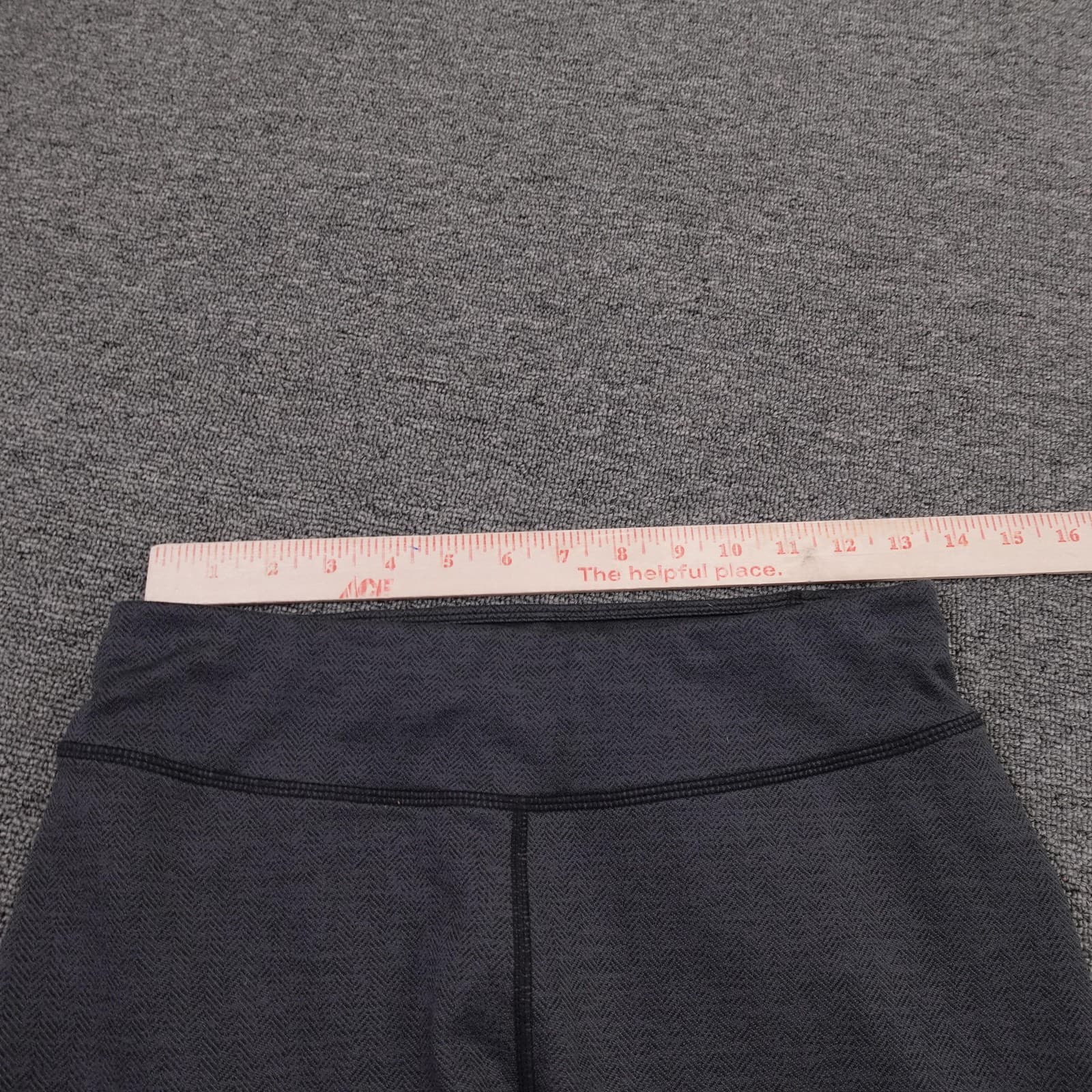 Title Nine Leggings Womens Medium Gray Herringbone Mid Rise Ankle Knit Yoga - Thumbnail 7