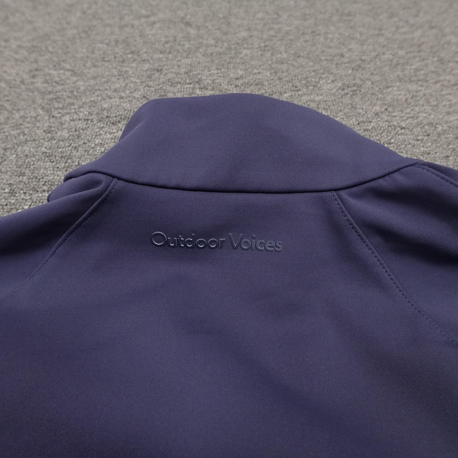 Outdoor Voices Quarter Zip Pullover XS Purple Long Sleeve Activewear Mock Neck - Thumbnail 3