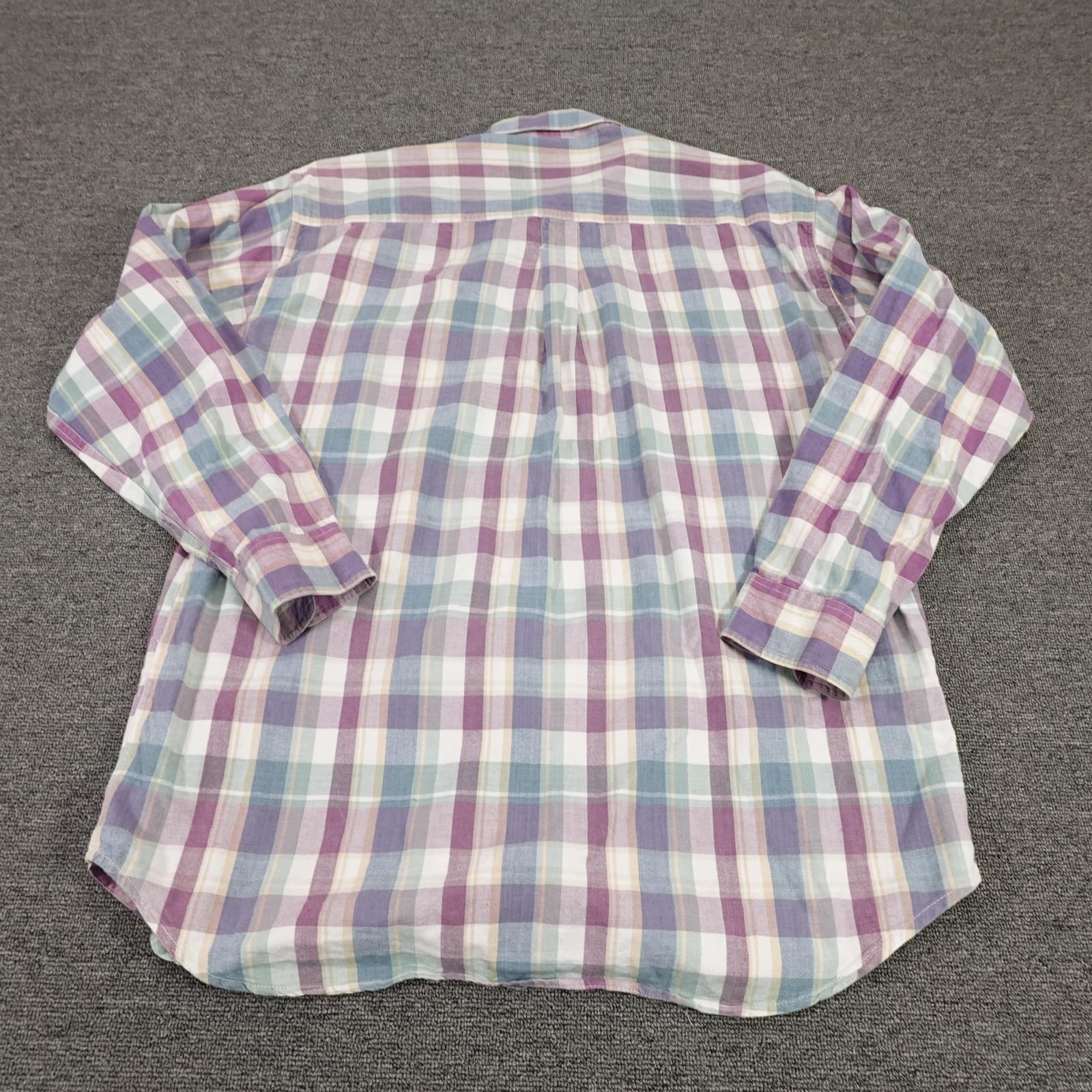 Bogari Studio Shirt Mens XL Multicolor Plaid Button Down Long Sleeve Casual - Thumbnail 8