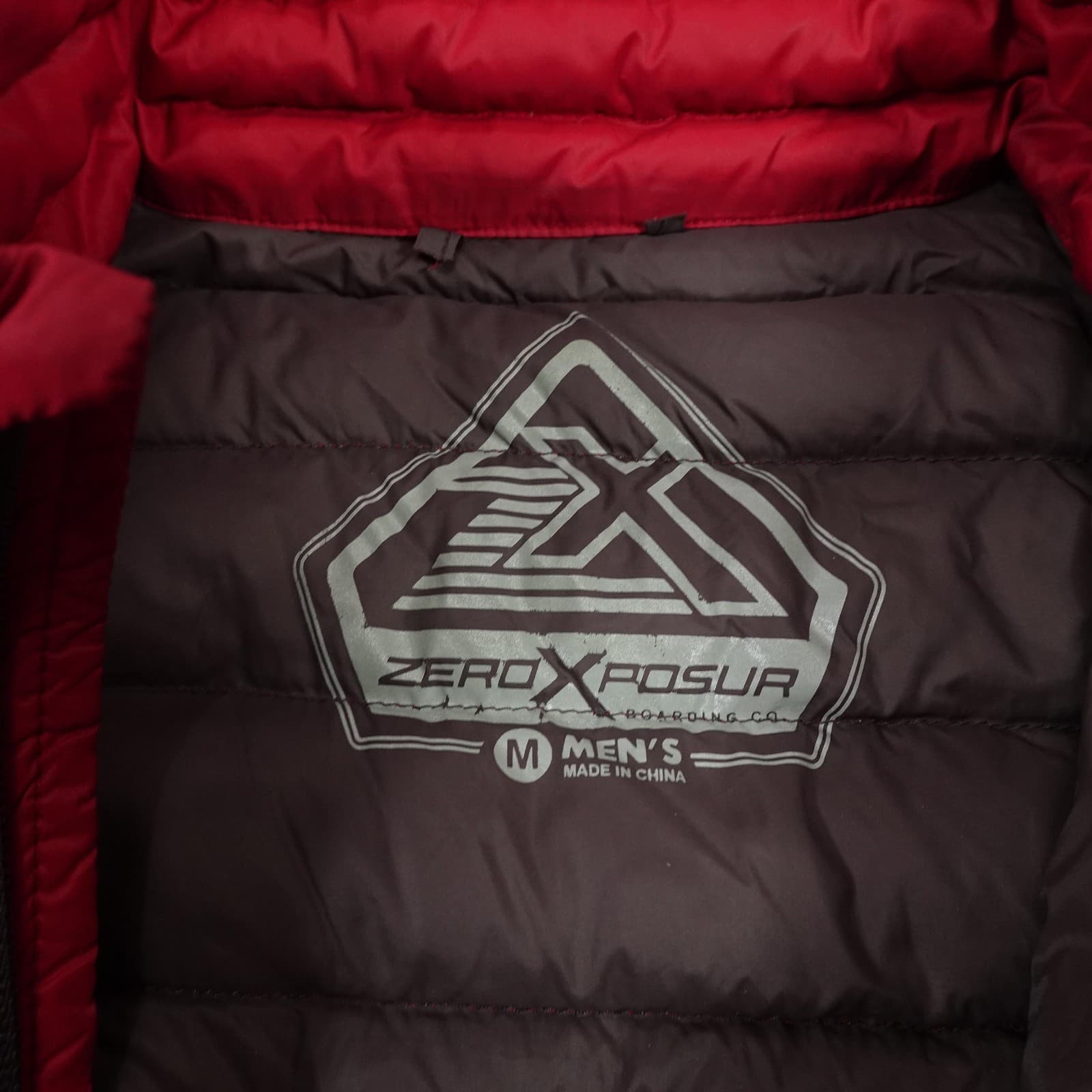 ZeroXposur Jacket Mens Medium Red 650 Fill Power Down Puffer Full Zip C8300 - Thumbnail 11