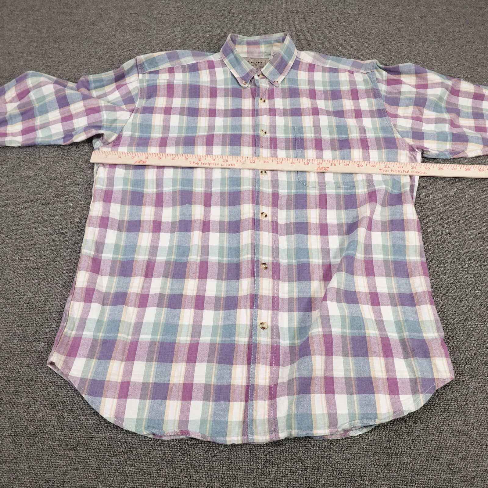 Bogari Studio Shirt Mens XL Multicolor Plaid Button Down Long Sleeve Casual - Thumbnail 4