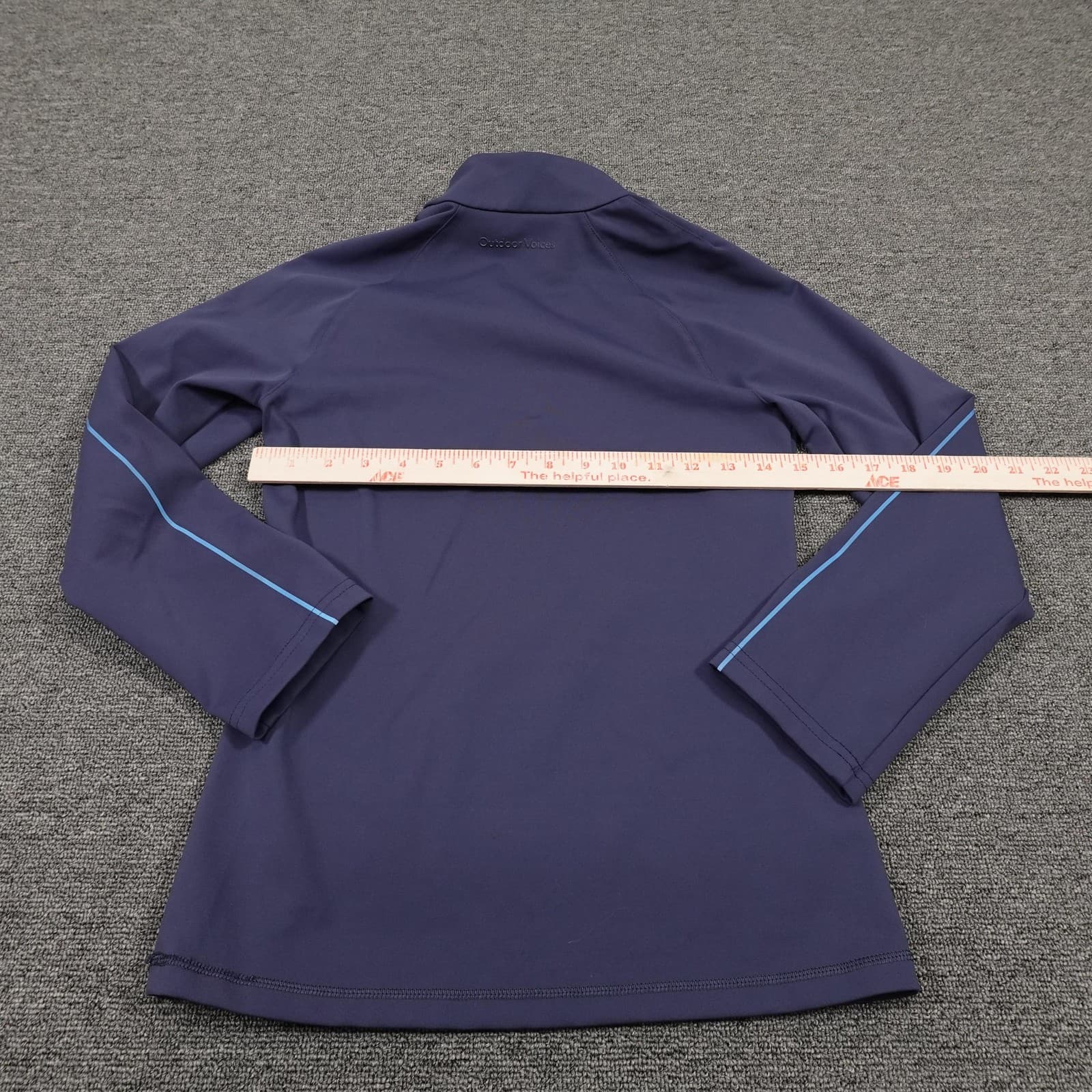Outdoor Voices Quarter Zip Pullover XS Purple Long Sleeve Activewear Mock Neck - Thumbnail 4