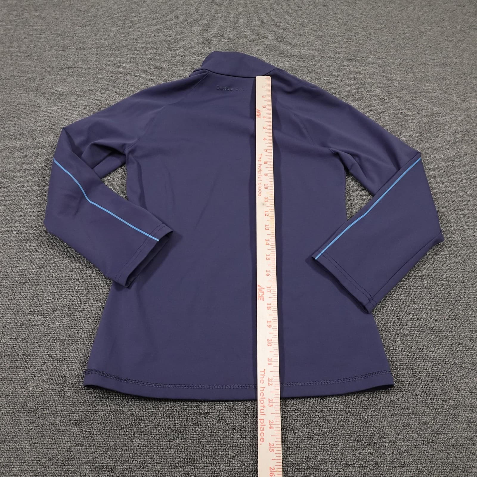 Outdoor Voices Quarter Zip Pullover XS Purple Long Sleeve Activewear Mock Neck - Thumbnail 6