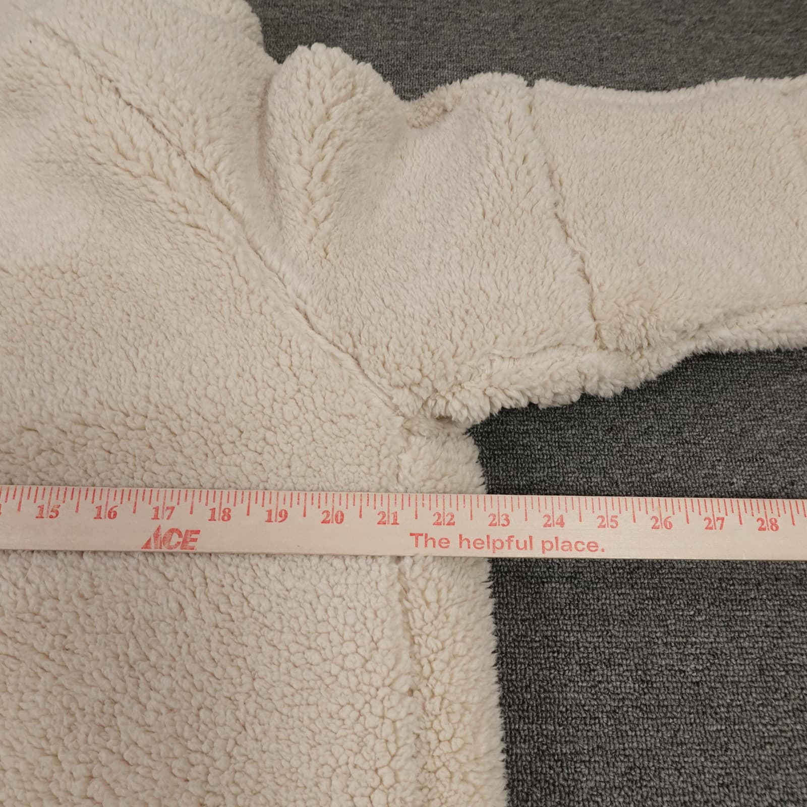 We The Free Coat Womens XS White Raya Cozy Teddy Jacket Sherpa Fleece Full Zip - Thumbnail 5