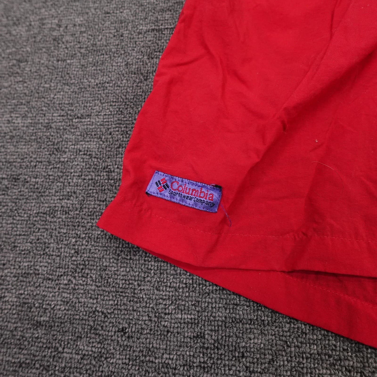 Vintage Columbia Swim Shorts Trunks Mens XL Red Belted Mesh Lined USA Y2K - Thumbnail 2