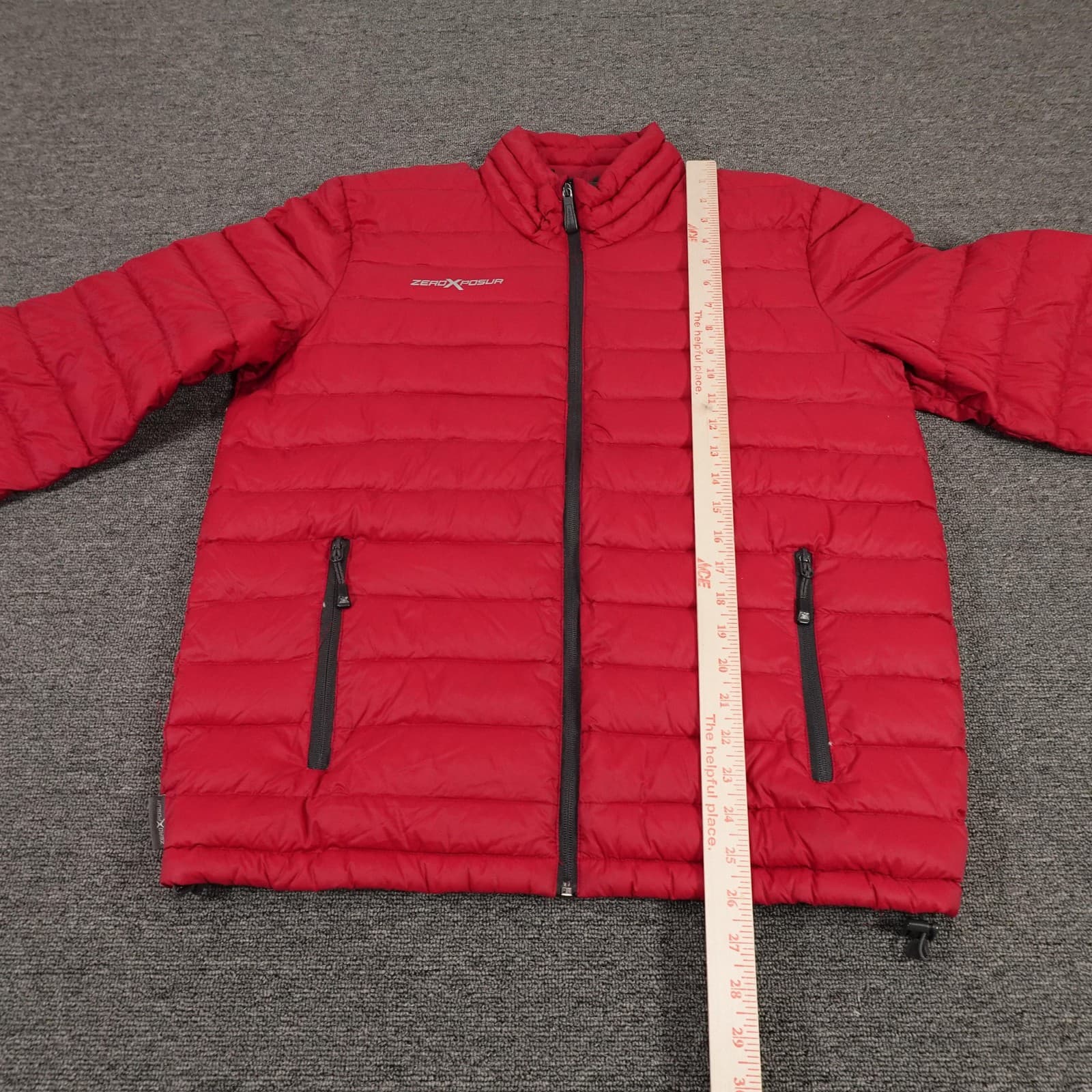 ZeroXposur Jacket Mens Medium Red 650 Fill Power Down Puffer Full Zip C8300 - Thumbnail 9