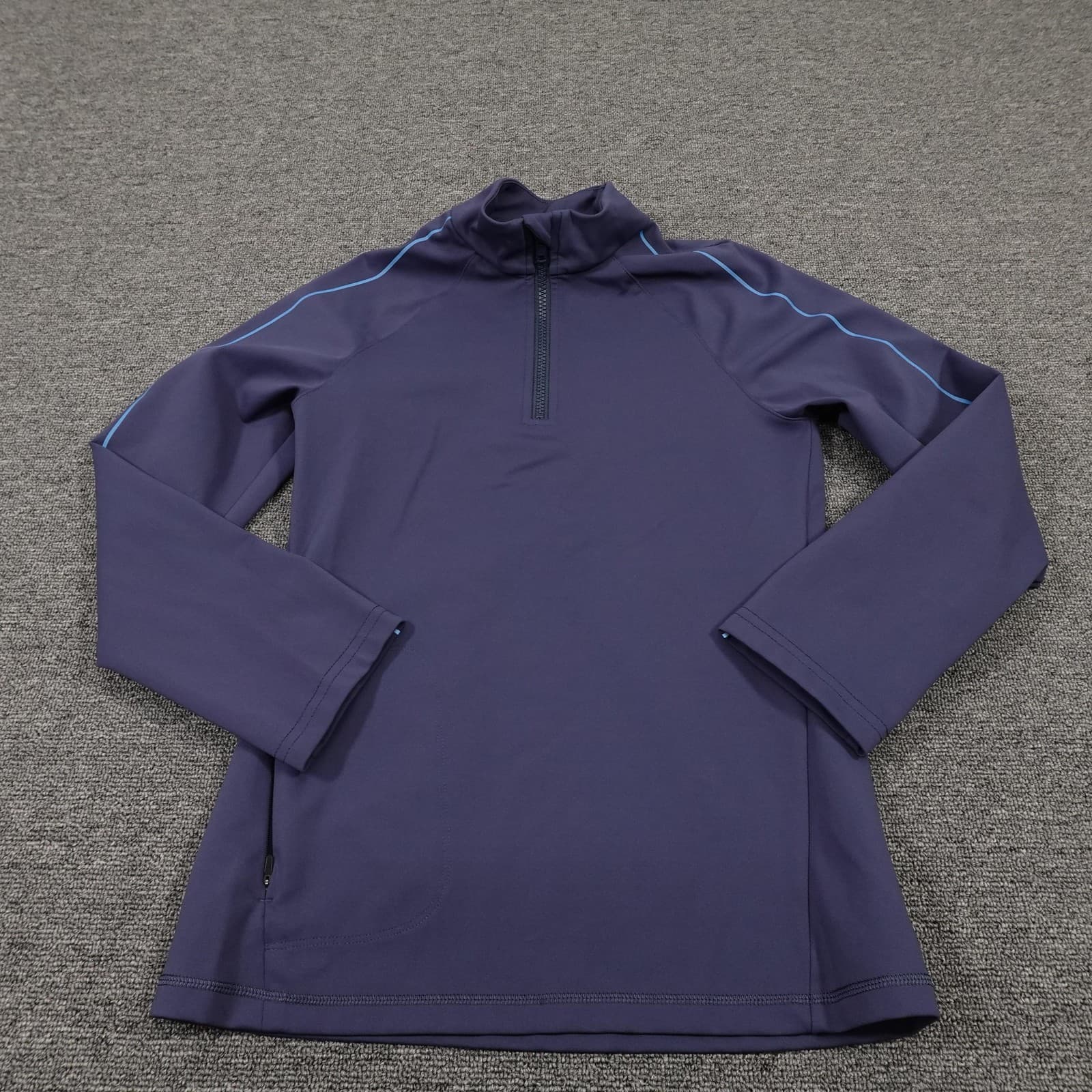 Outdoor Voices Quarter Zip Pullover XS Purple Long Sleeve Activewear Mock Neck