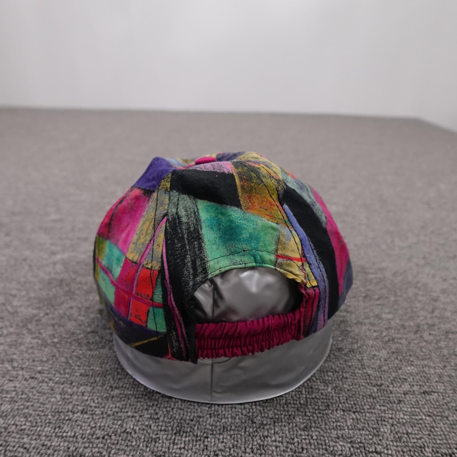 Vintage The Stitch Works Cap Hat Cap Fitted Mens One Size Multicolor Geometric - Thumbnail 4