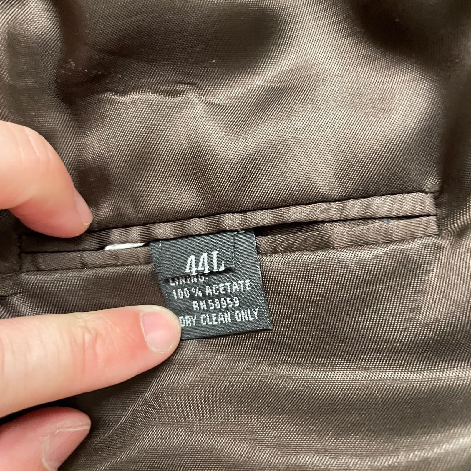 Harold Powell Blazer Jacket 44L Brown Houndstooth Loro Piana Wool Super 130s - Thumbnail 10