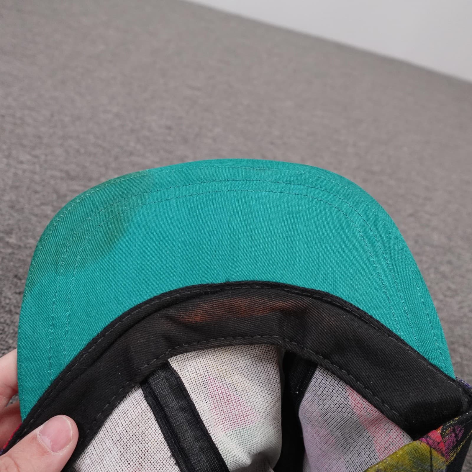 Vintage The Stitch Works Cap Hat Cap Fitted Mens One Size Multicolor Geometric - Thumbnail 6