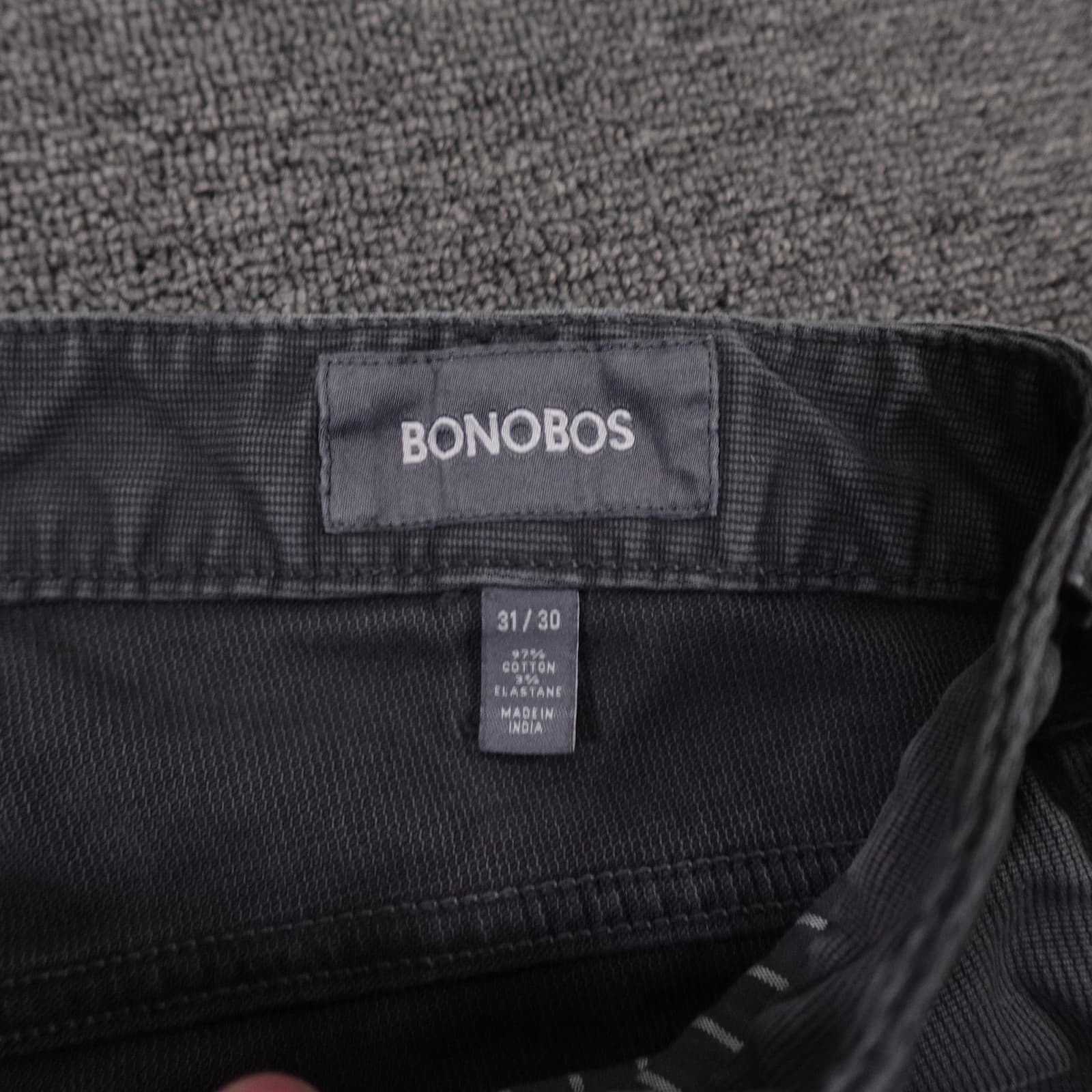 Bonobos Pants Mens 31x30 Gray Chino Straight Leg Stretch 5 Pocket Casual Trouser - Thumbnail 5