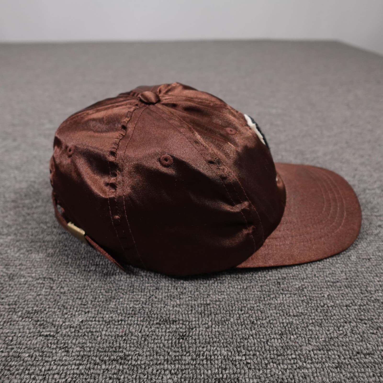 Stance Hat Cap Strap Back Mens One Size Brown Satin P Patch Baseball Logo - Thumbnail 7