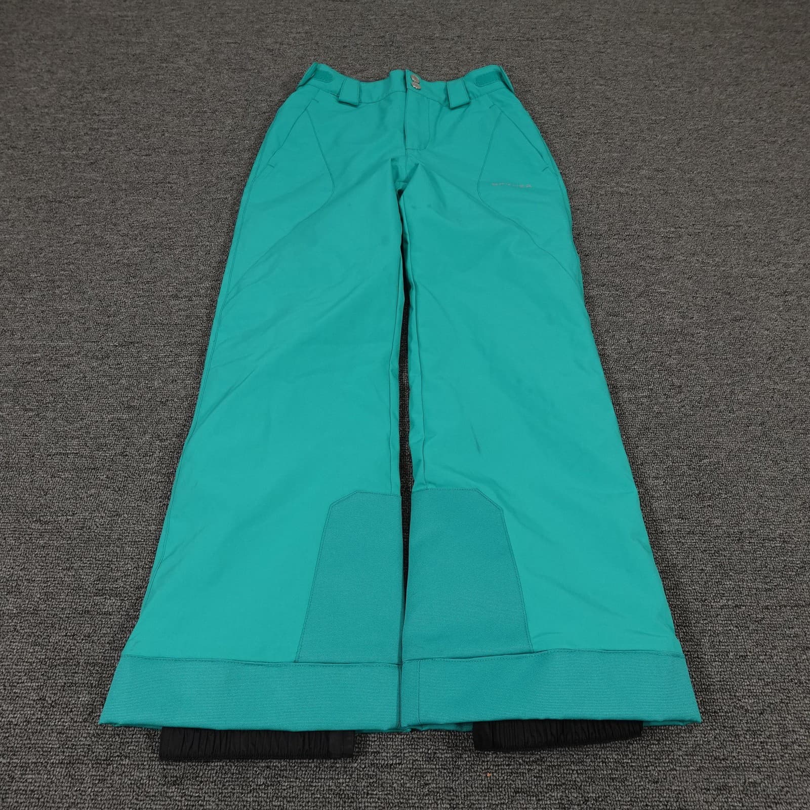 Spyder Ski Pants Youth 10 Green Insulated Adjustable Snow Ski Winter Outdoor