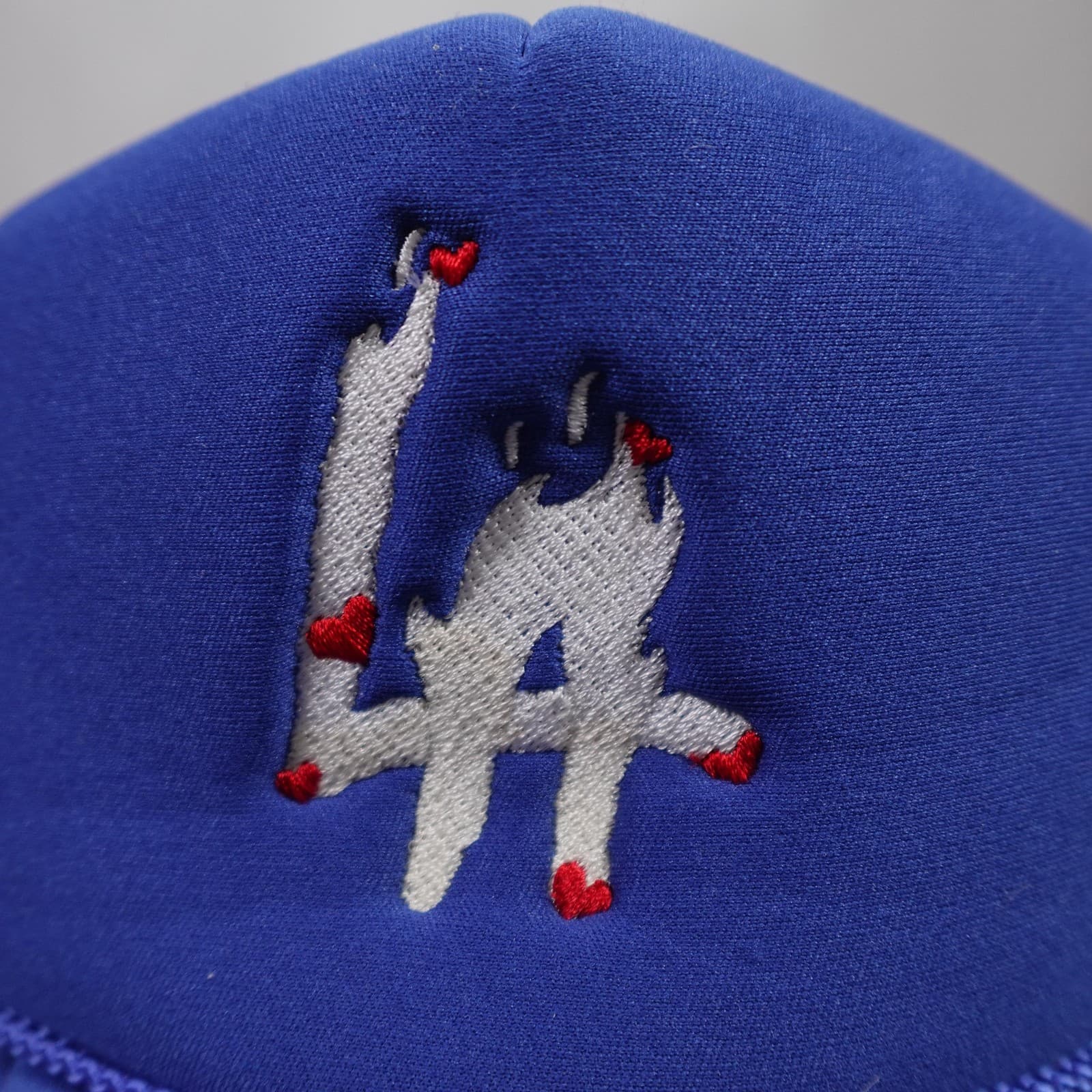 Vintage Los Angeles Dodgers Hat Cap Snap Back One Size Blue MLB Baseball Nissun - Thumbnail 2