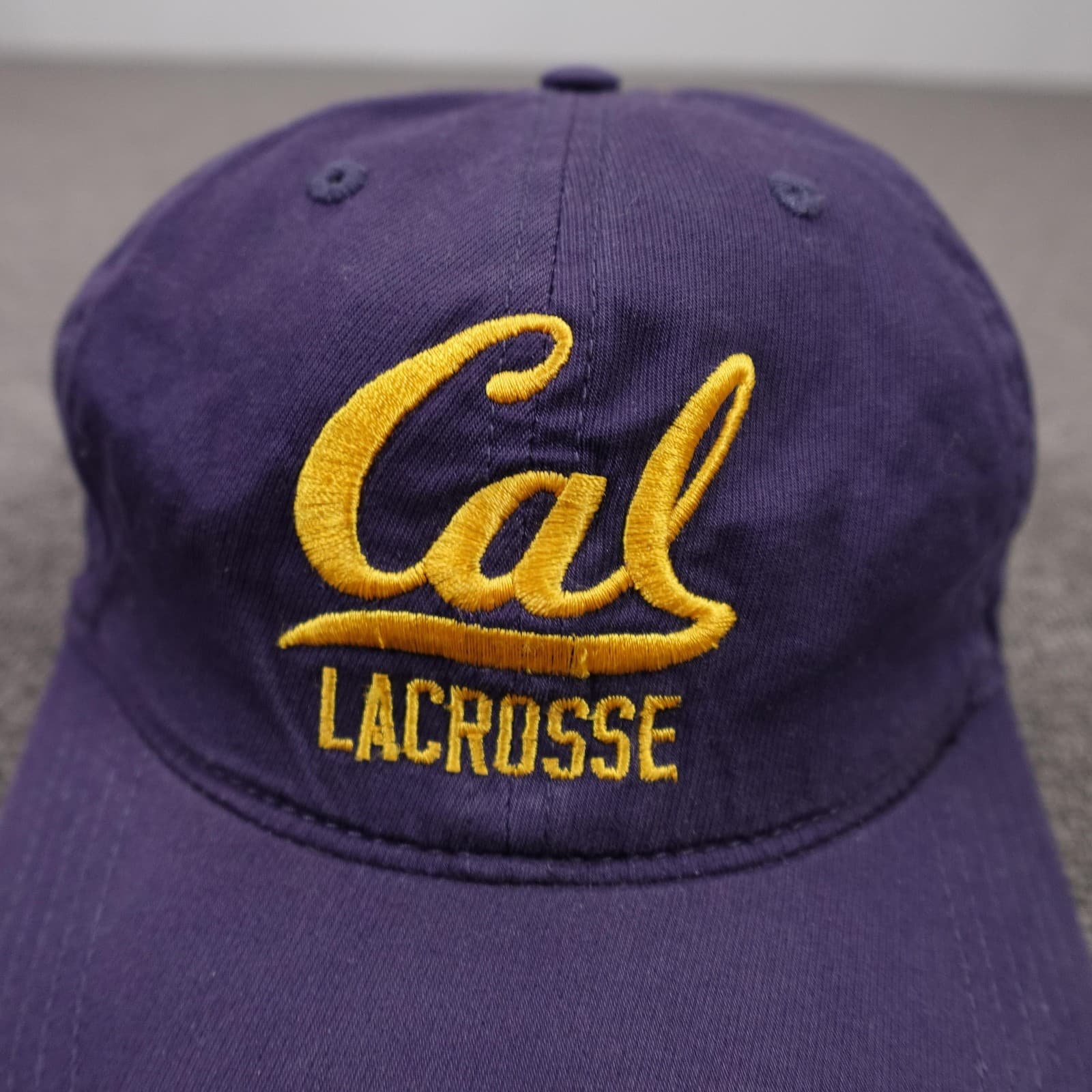California Golden Bears Hat Cap Strap Back One Size Purple Lacrosse Under Armour - Thumbnail 2