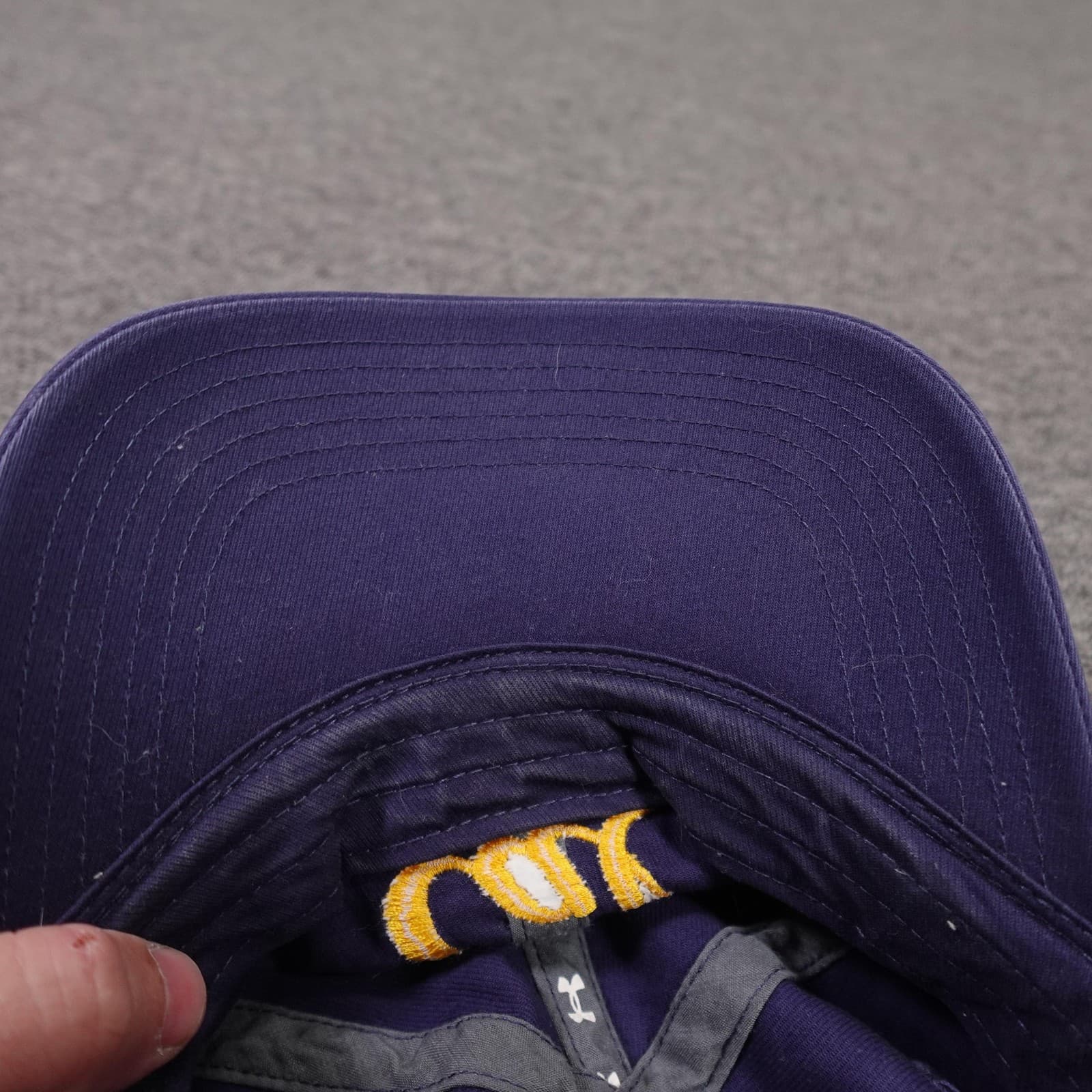California Golden Bears Hat Cap Strap Back One Size Purple Lacrosse Under Armour - Thumbnail 6