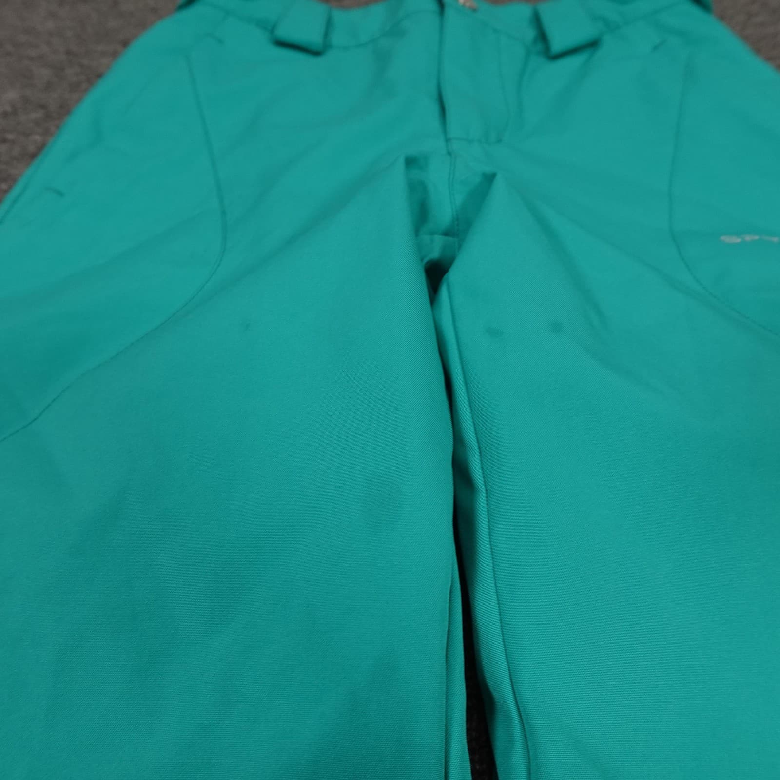 Spyder Ski Pants Youth 10 Green Insulated Adjustable Snow Ski Winter Outdoor - Thumbnail 3