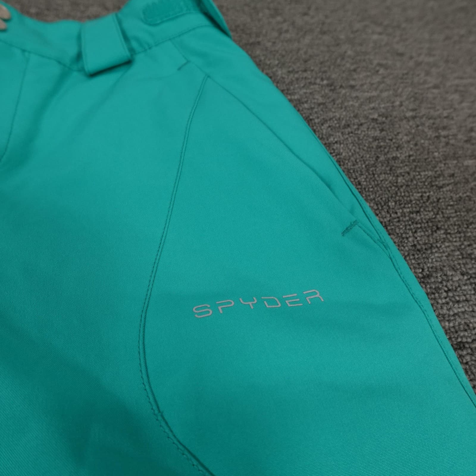 Spyder Ski Pants Youth 10 Green Insulated Adjustable Snow Ski Winter Outdoor - Thumbnail 4