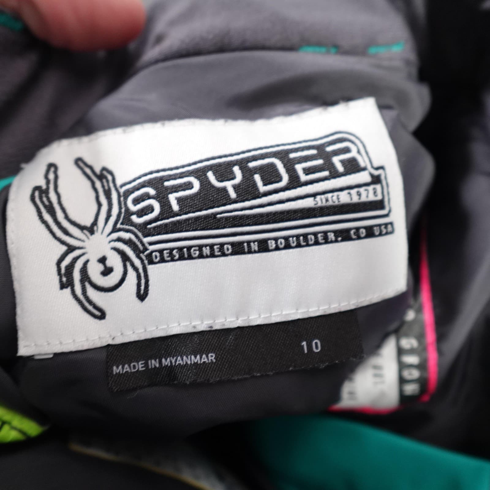 Spyder Ski Pants Youth 10 Green Insulated Adjustable Snow Ski Winter Outdoor - Thumbnail 5